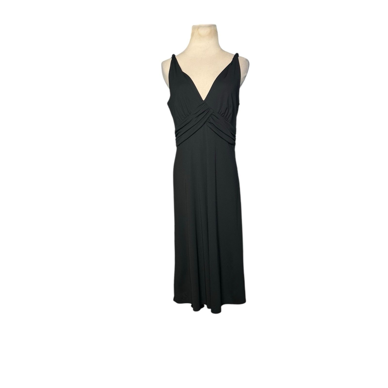 Loft Loft black sleeveless twisted straps midi dress size 8 Size M / US 6-8 / IT 42-44 - 9 Thumbnail