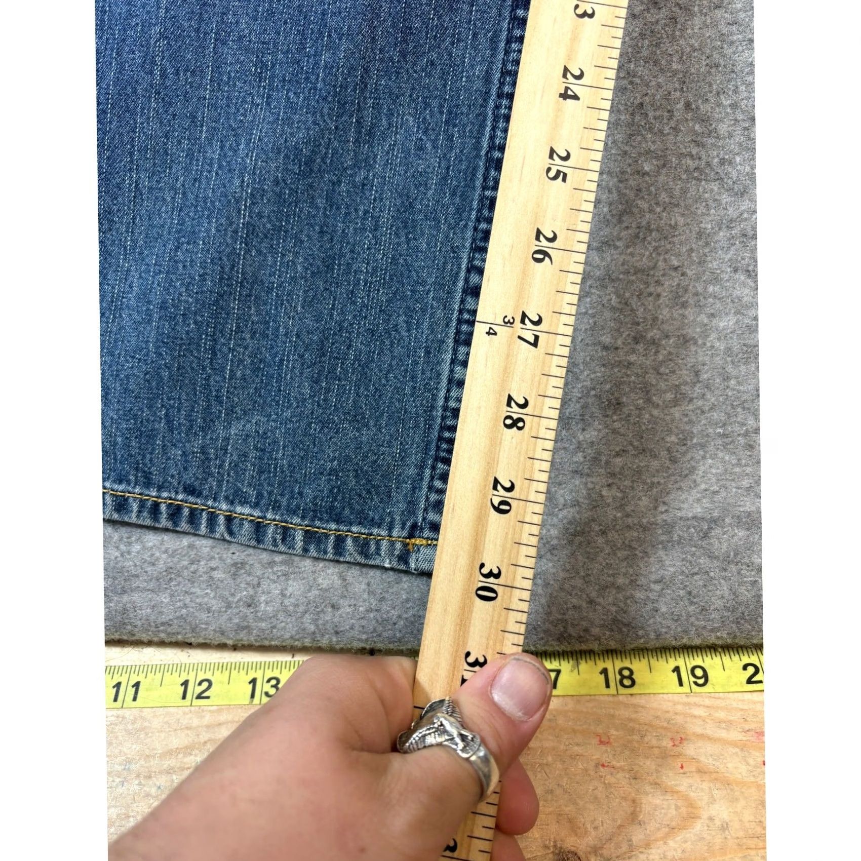 Polo Ralph Lauren VINTAGE Polo Ralph Lauren Jeans Womens 18 Denim Relaxed Straight Blue 5-Pocket 28x30 Size 40" / US 18 - 2 Thumbnail