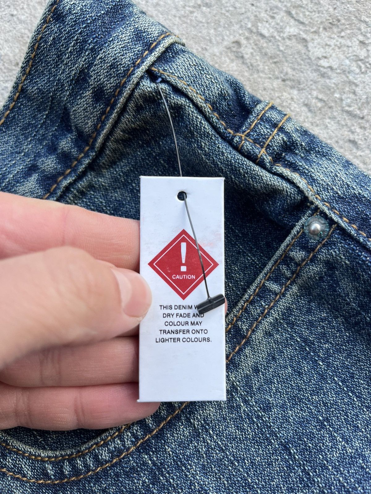If Six Was Nine × Japanese Brand × Le Grande Bleu (L.G.B.) Vintage Faded Distressed Rick Owens Style Y2K Jeans Denim Size US 34 / EU 50 - 6 Thumbnail