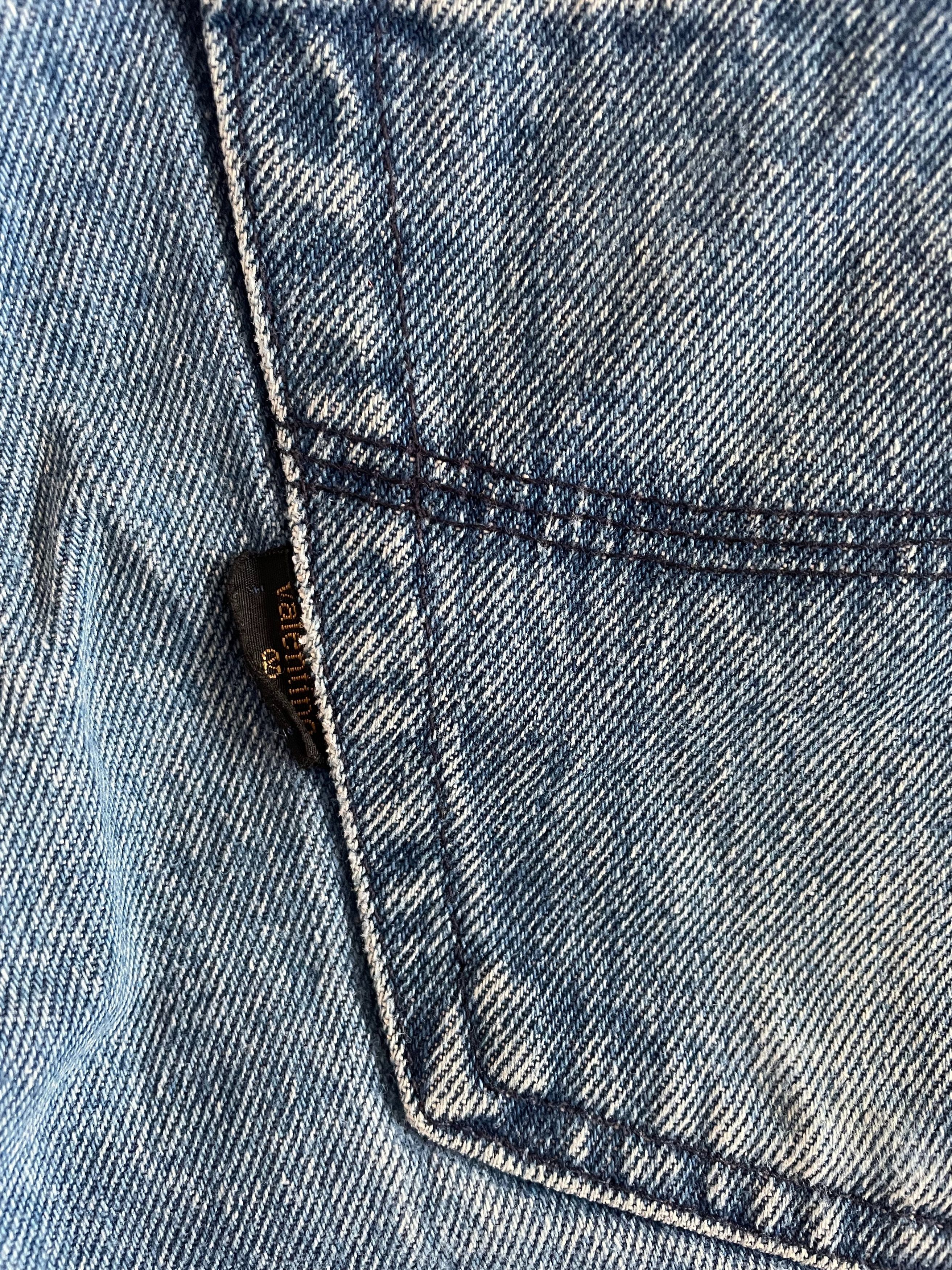Valentino Vintage 90s Valentino Blue Jeans 38 XXL Size US 38 / EU 54 - 8 Thumbnail