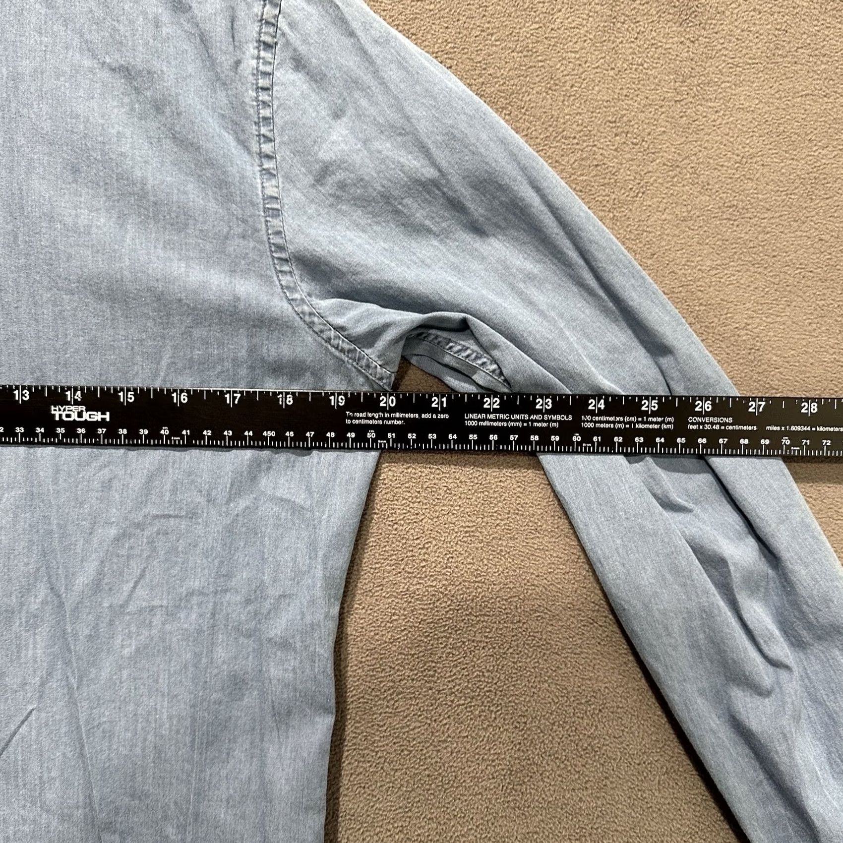 Reiss VINTAGE REISS Mattabish Shirt Mens S Light Blue Chambray Button-Down Shirt Size US S / EU 44-46 / 1 - 7 Thumbnail