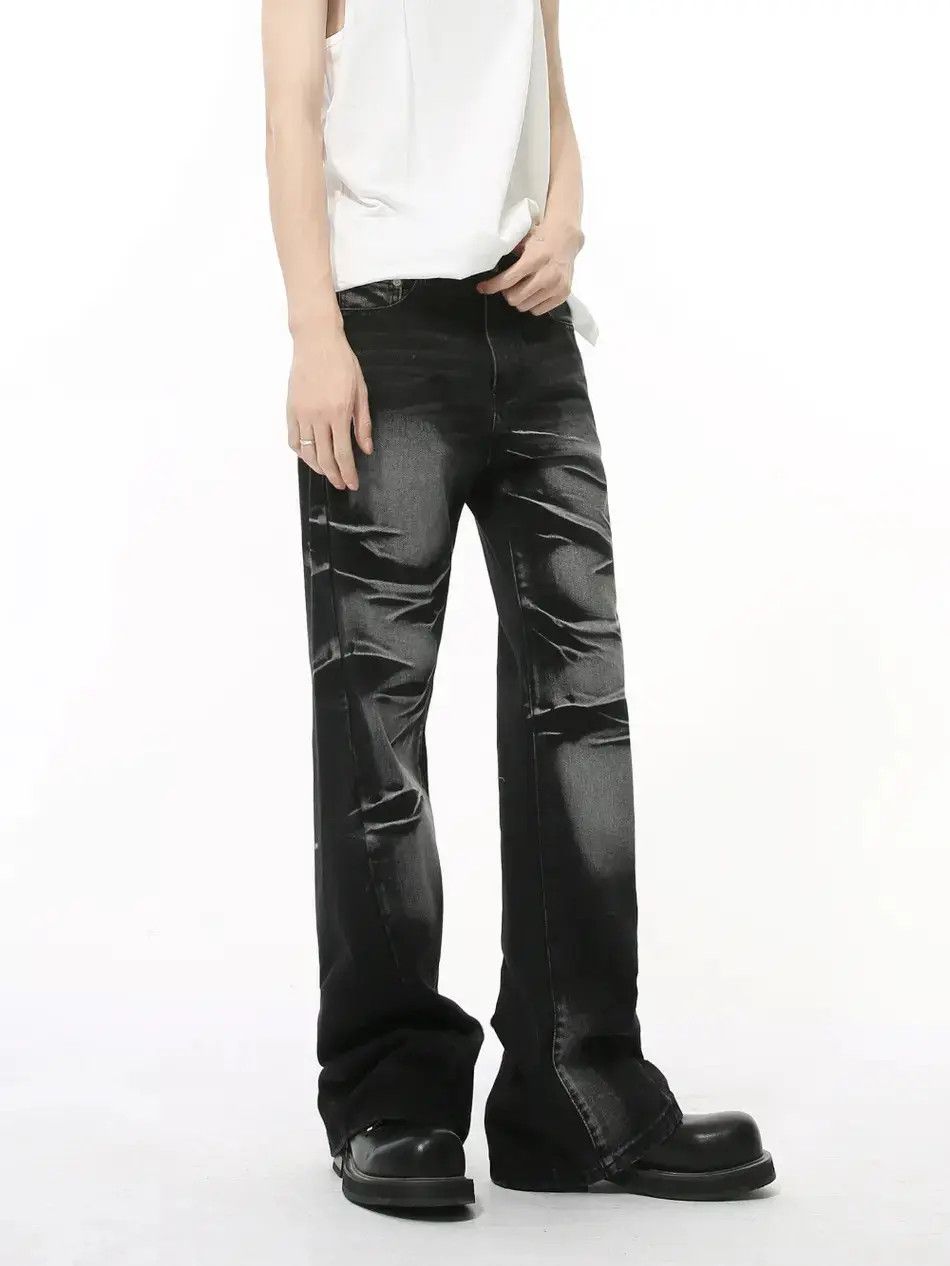 Japanese Brand Retro loose straight leg micro flared jeans Size US 32 / EU 48 - 2 Thumbnail