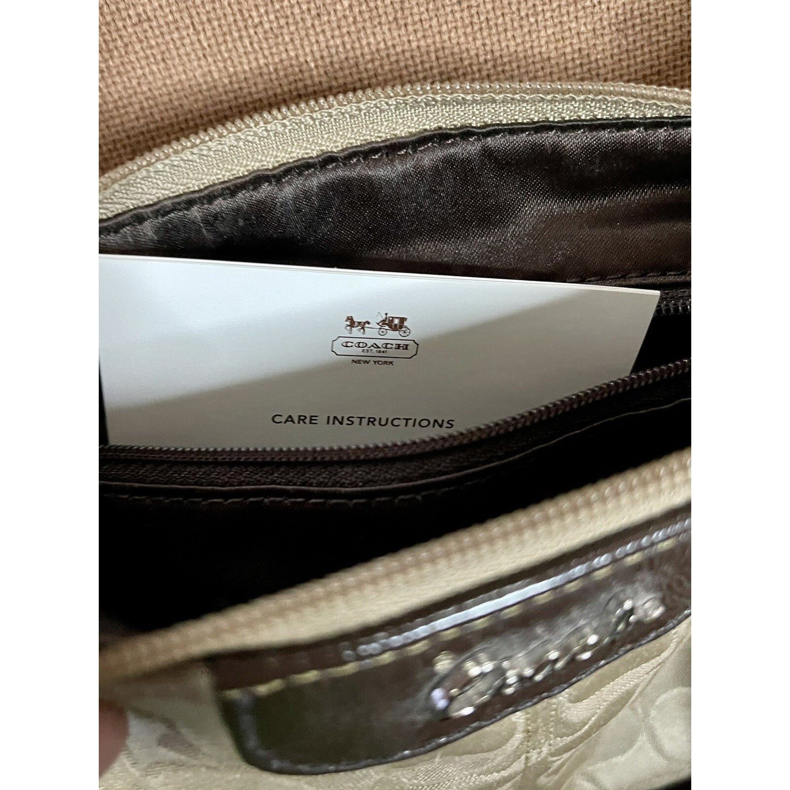 Coach Vintage COACH Signature Monogram Flap Logo Zip Small Purse S Size ONE SIZE - 9 Thumbnail