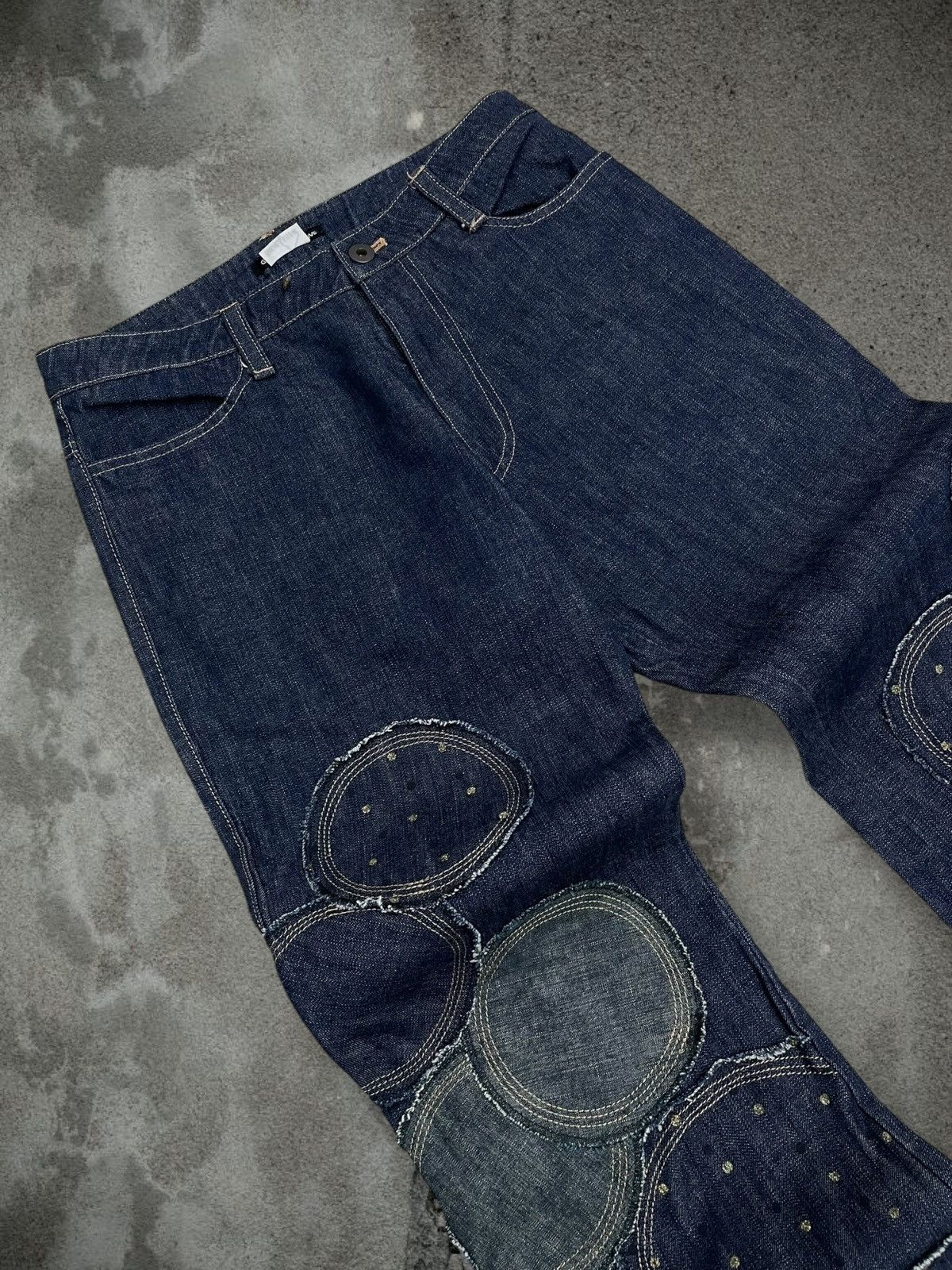 Tornado Mart Vintage Rare Japan Designer Garde Collective Art Patch Denim Size US 28 / EU 44 - 7 Thumbnail