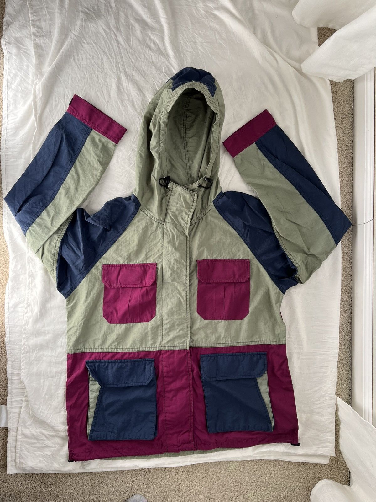 Other × Vintage Windbreaker jacket with hoodies Size US L / EU 52-54 / 3 - 6 Thumbnail
