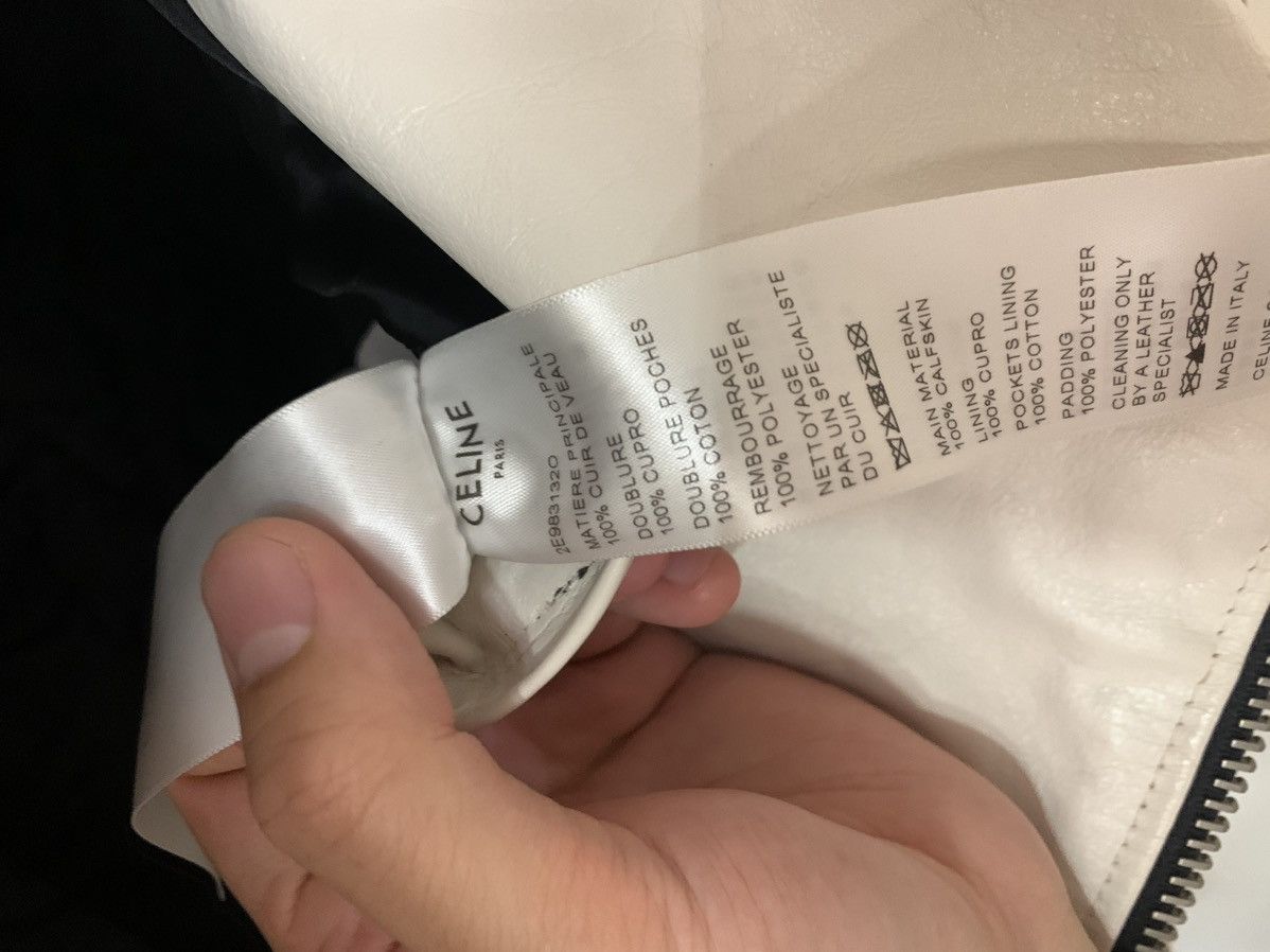 Celine Celine 2019SS Calfskin White biker jacket Size US S / EU 44-46 / 1 - 5 Thumbnail