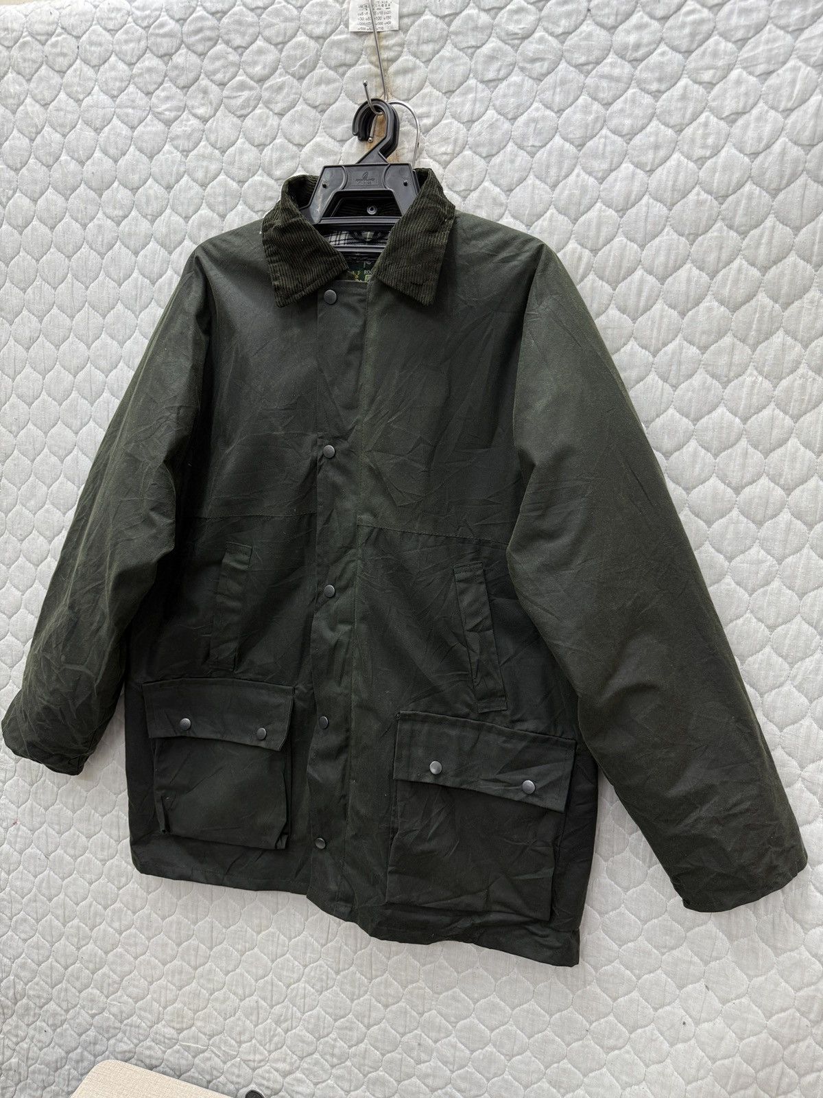 Barbour 💥💥🔥STEALS ROCKALL WAXED JACKET Size US L / EU 52-54 / 3 - 3 Thumbnail