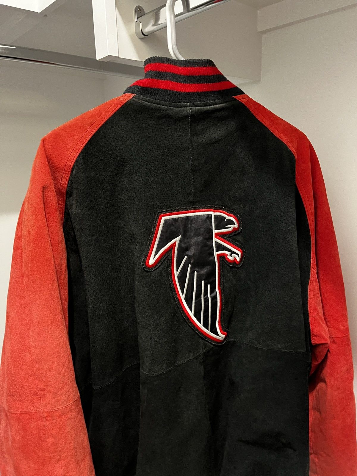 NFL Vintage Wilsons Leather x Carl Banks Atlanta Falcons Jacket Size US XL / EU 56 / 4 - 8 Thumbnail