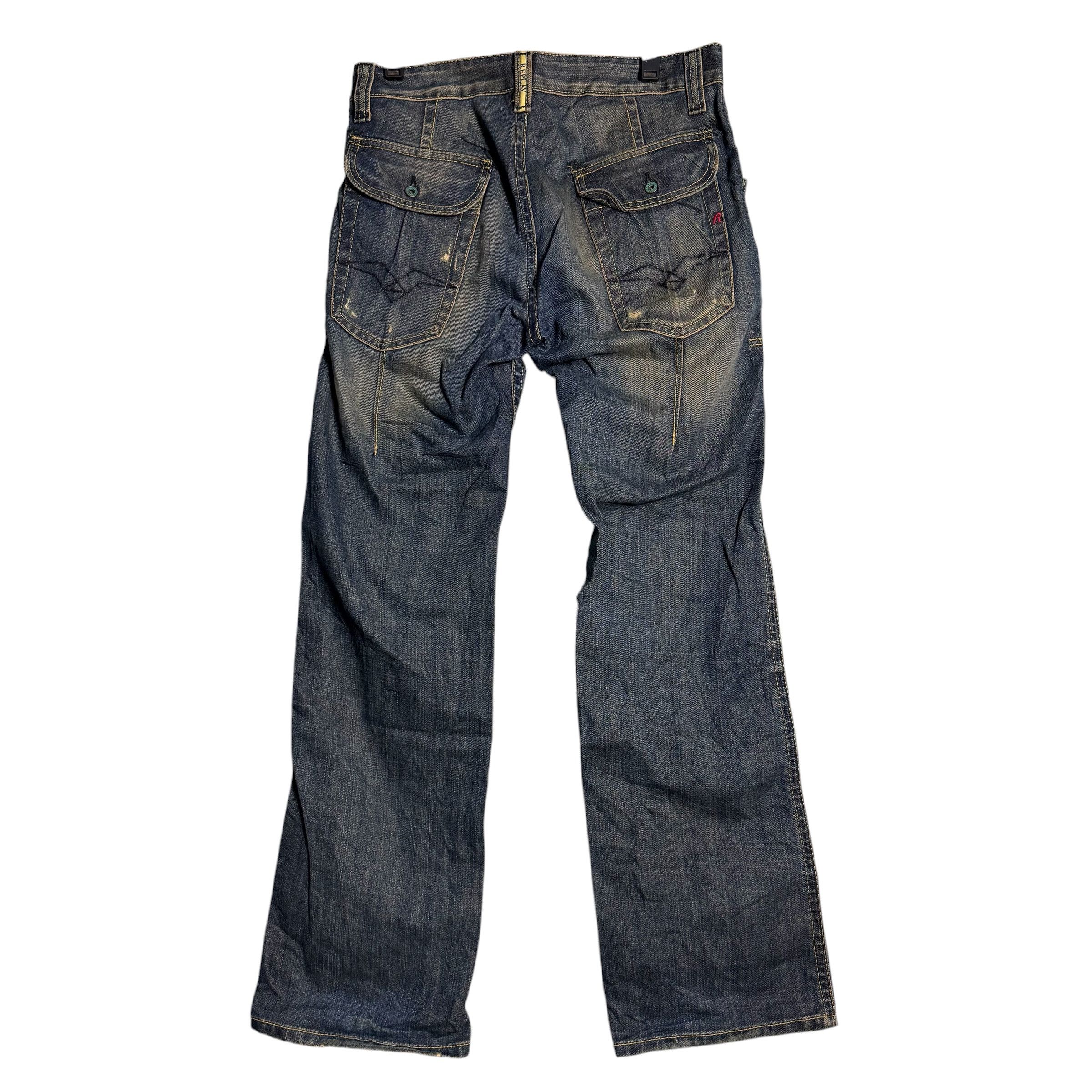Replay 🔥RARE🔥Vintage Replay Distress Denim Jeans Made in Rumania Size US 32 / EU 48 - 5 Thumbnail