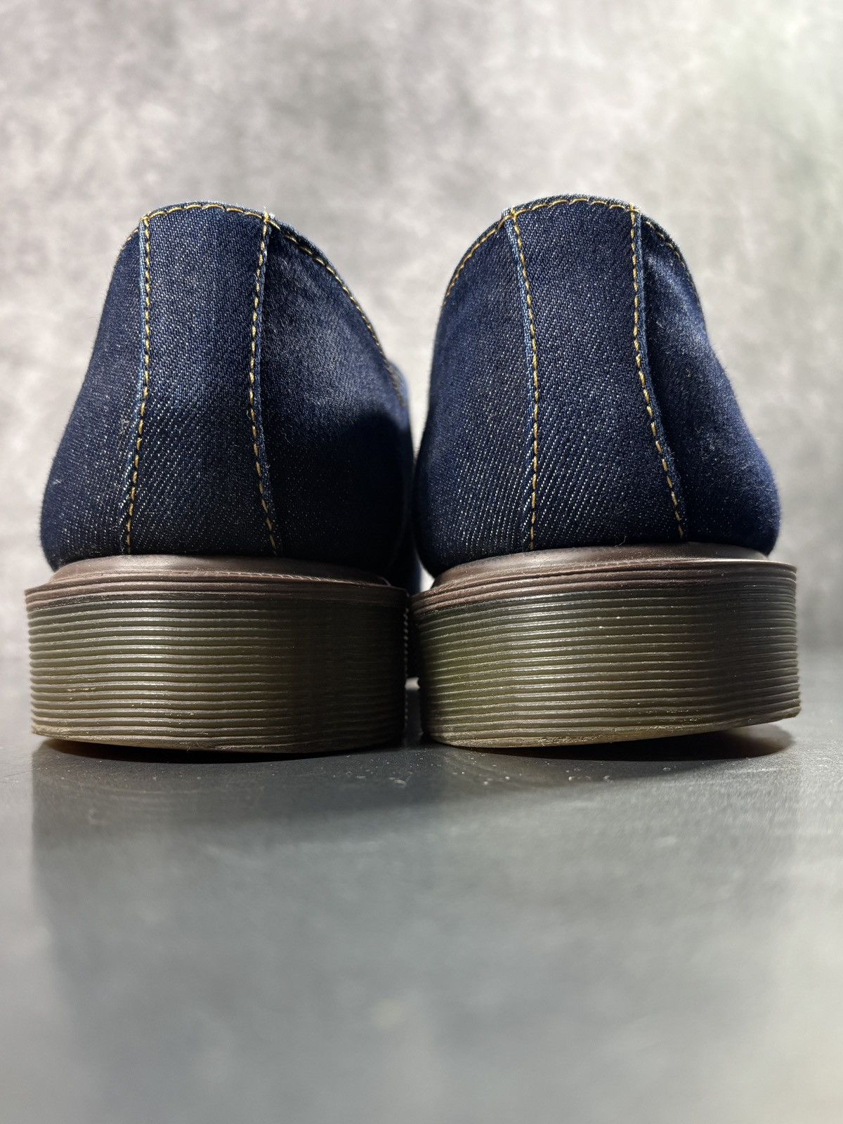 Dr. Martens F/W 2004 Doc Martens Denim Derby Boots Y2K Vintage Cagney 10 Size US 10.5 / EU 43-44 - 11 Thumbnail
