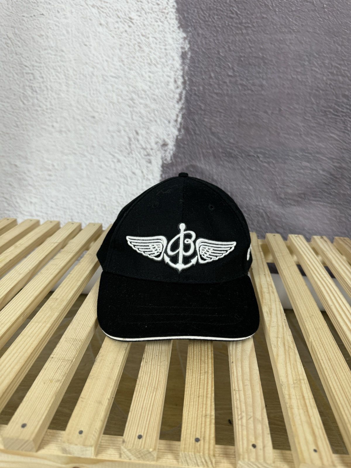 Breitling × Vintage Breitling Hat Cap Vintage Adjustable Strap navy Size ONE SIZE - 2 Thumbnail
