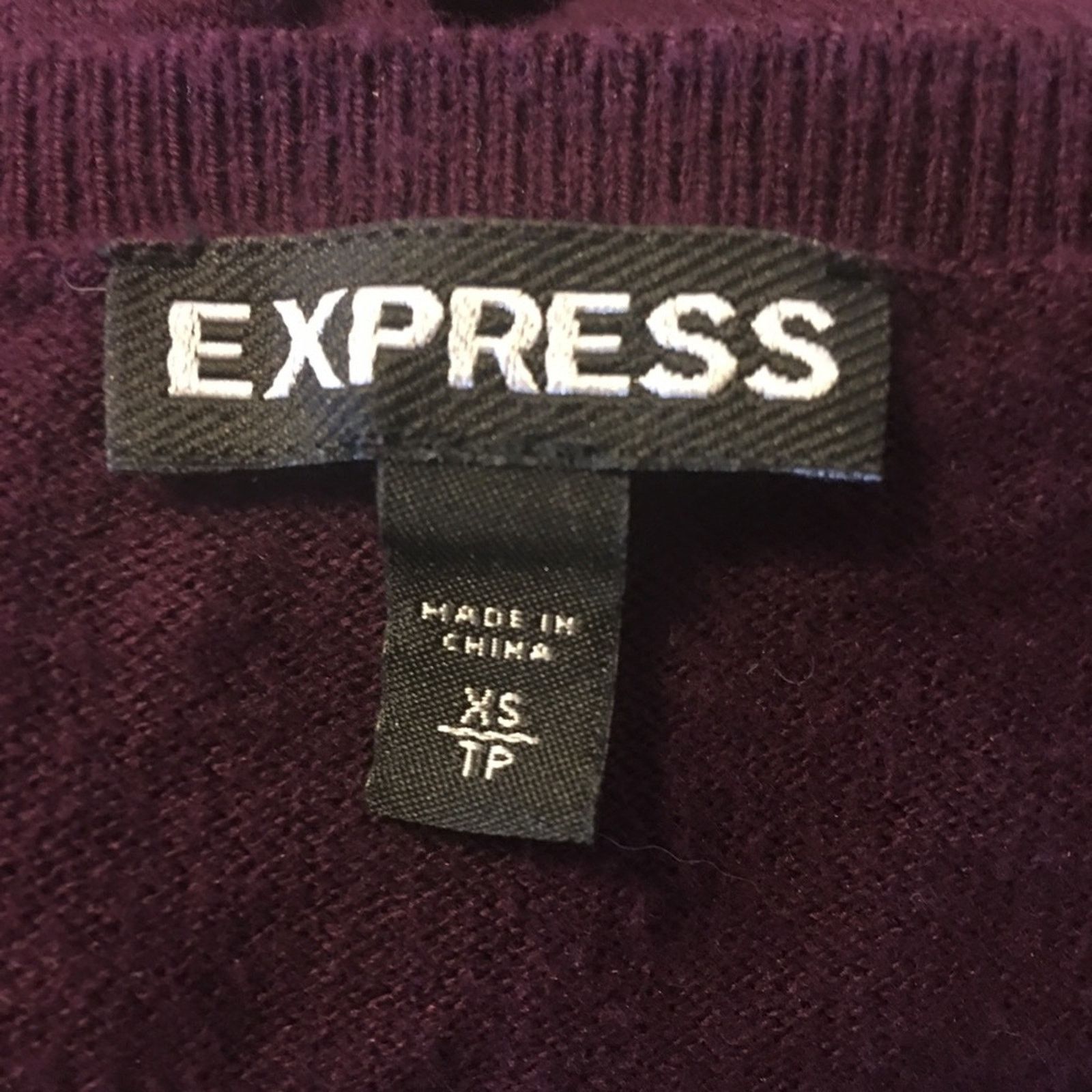 Express Express super soft burgundy v neck sweater XS Size XS / US 0-2 / IT 36-38 - 7 Thumbnail