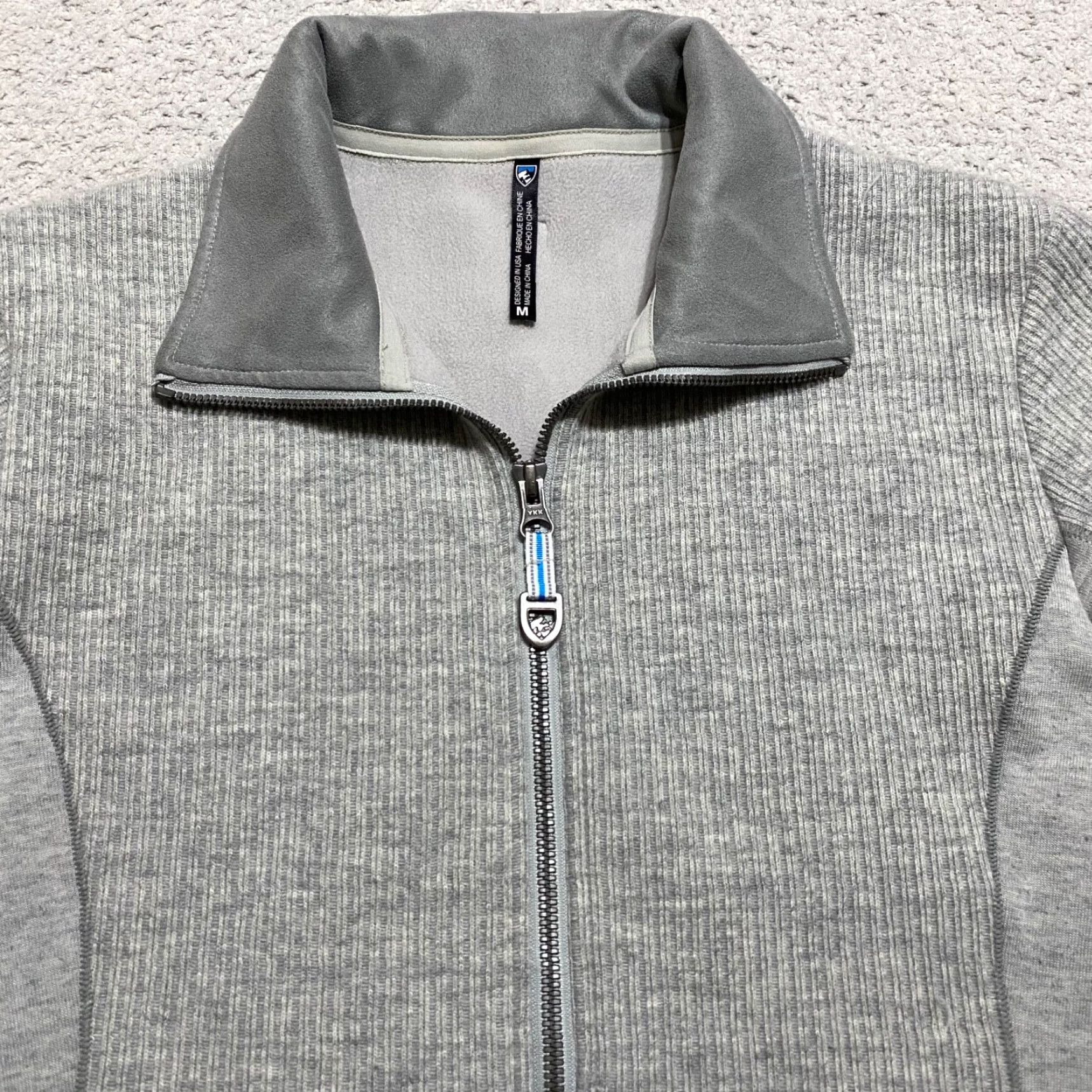 Vintage Kuhl Womens Medium Sweater Jacket Light Gray Full Zip Long Sleeve Wool Blend Jacket Womens M Gray All Seasons Casual Outdoor Size M / US 6-8 / IT 42-44 - 6 Thumbnail