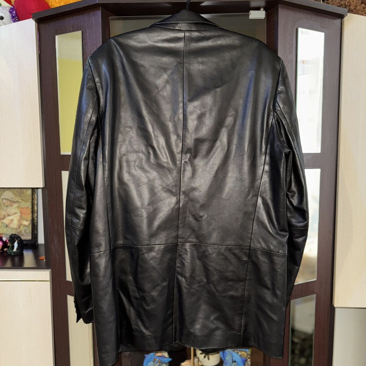 Hugo Boss Vintage 90s Hugo Boss Leather Jacket Coat Size US XL / EU 56 / 4 - 15 Thumbnail