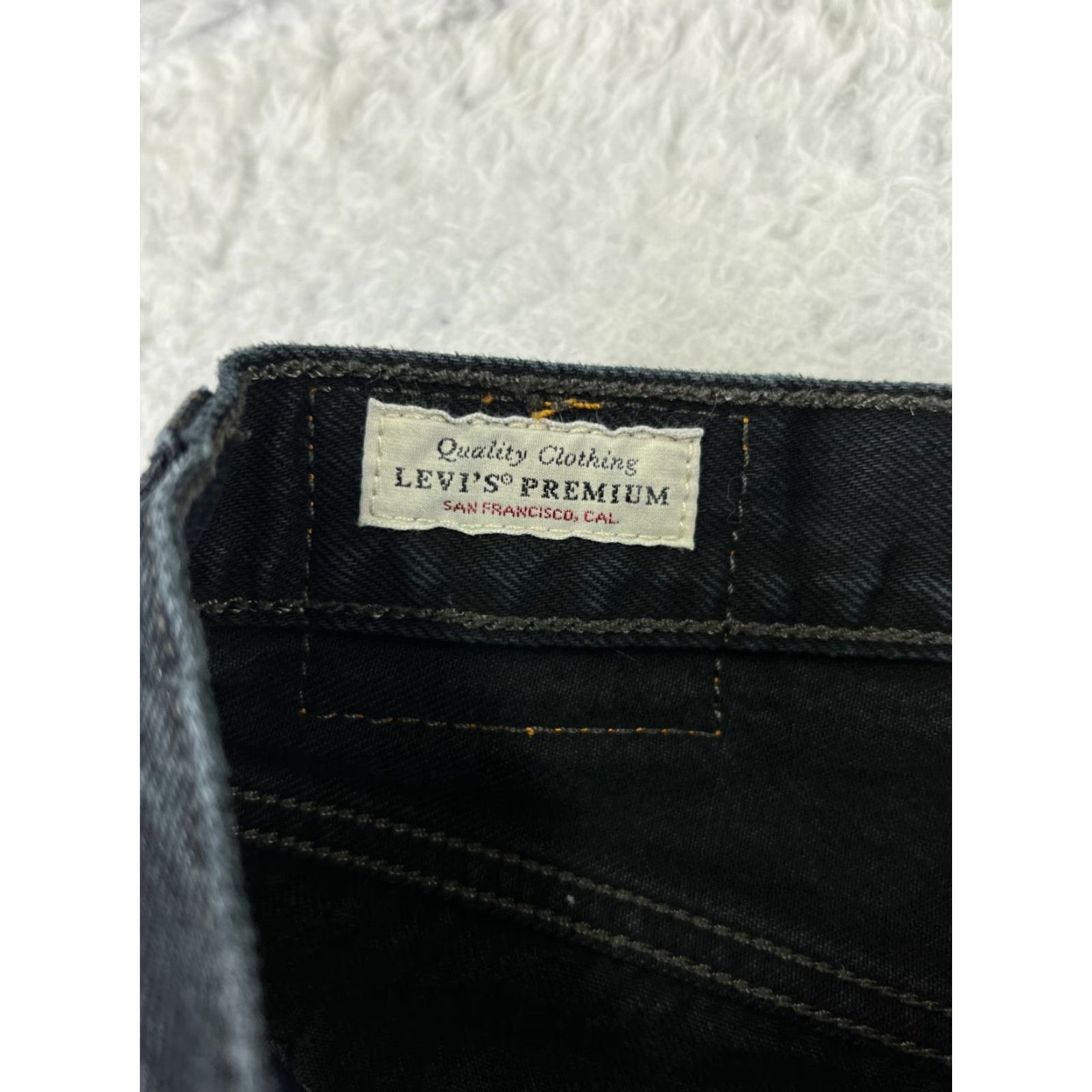 Levi's Levi's Jeans Adult 29 Black Denim 501XX Button Fly Distressed Slim Womens Size 29" - 6 Thumbnail