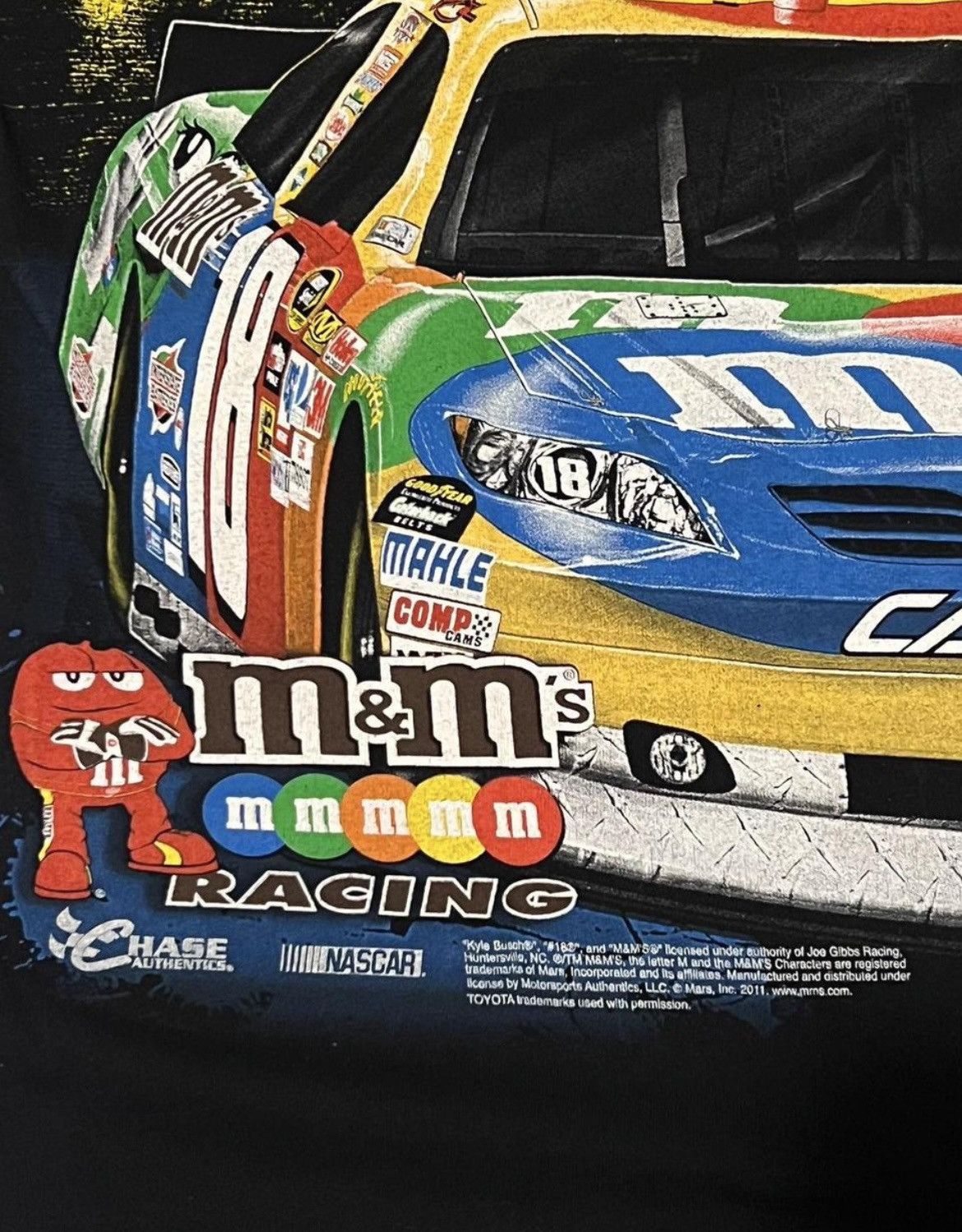NASCAR 2010 Kyle Busch AOP Nascar Tee Size US XL / EU 56 / 4 - 5 Thumbnail