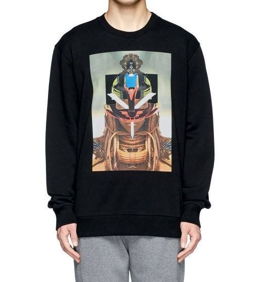 Givenchy Black Runway Masai Tribal Leader Oversized Sweatshirt Size US S / EU 44-46 / 1 - 4 Thumbnail