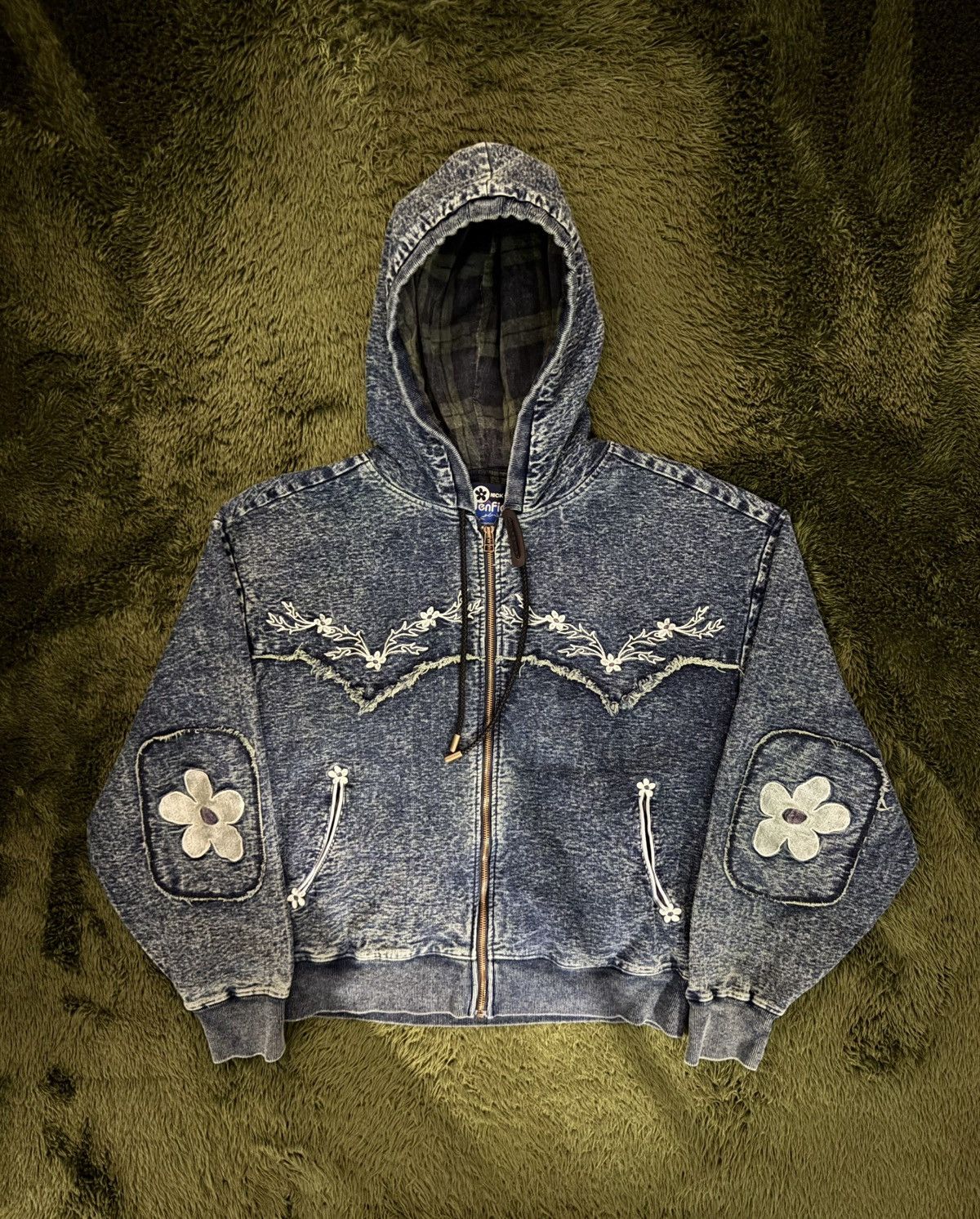Penfield [M] NICK GEAR x Penfield Flower Logo Hoodie Zip-Up Indigo Size US M / EU 48-50 / 2 - 1 Thumbnail