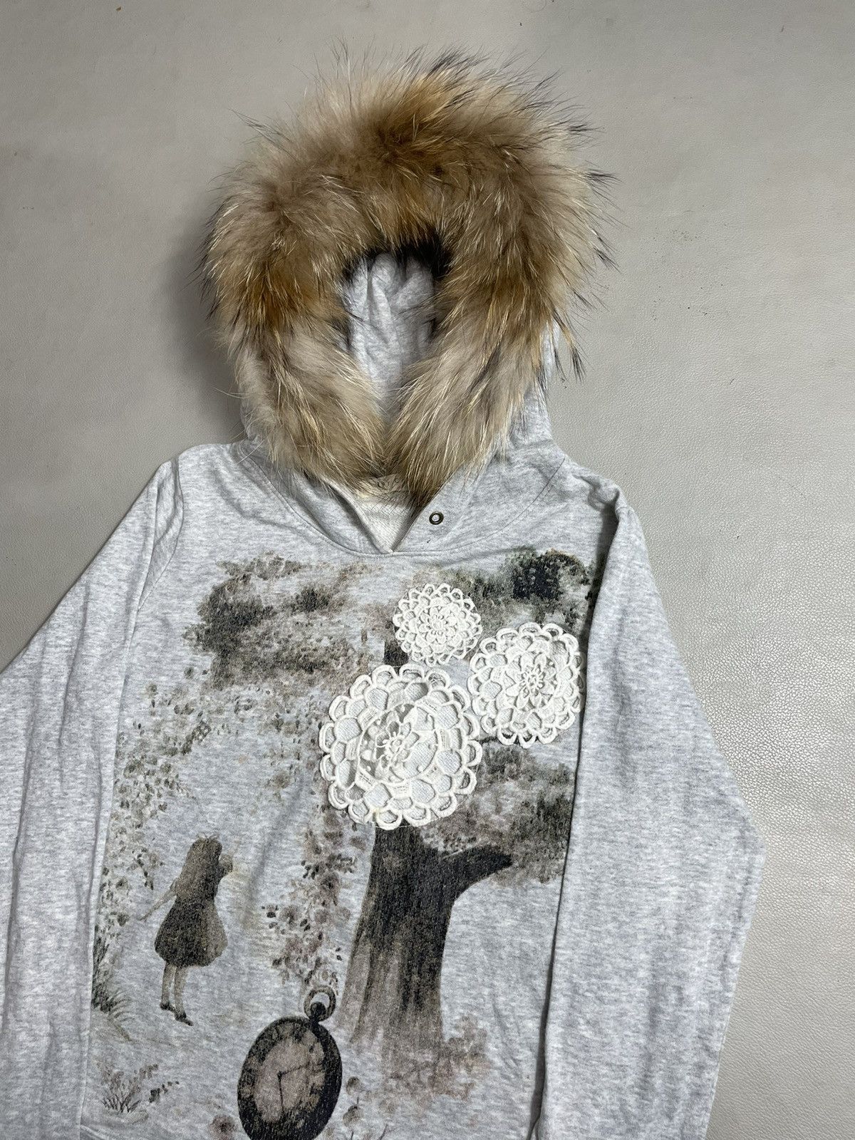 Hysteric Glamour Ray Cassin Faux Fur Hoodie art style Size US XS / EU 42 / 0 - 2 Thumbnail
