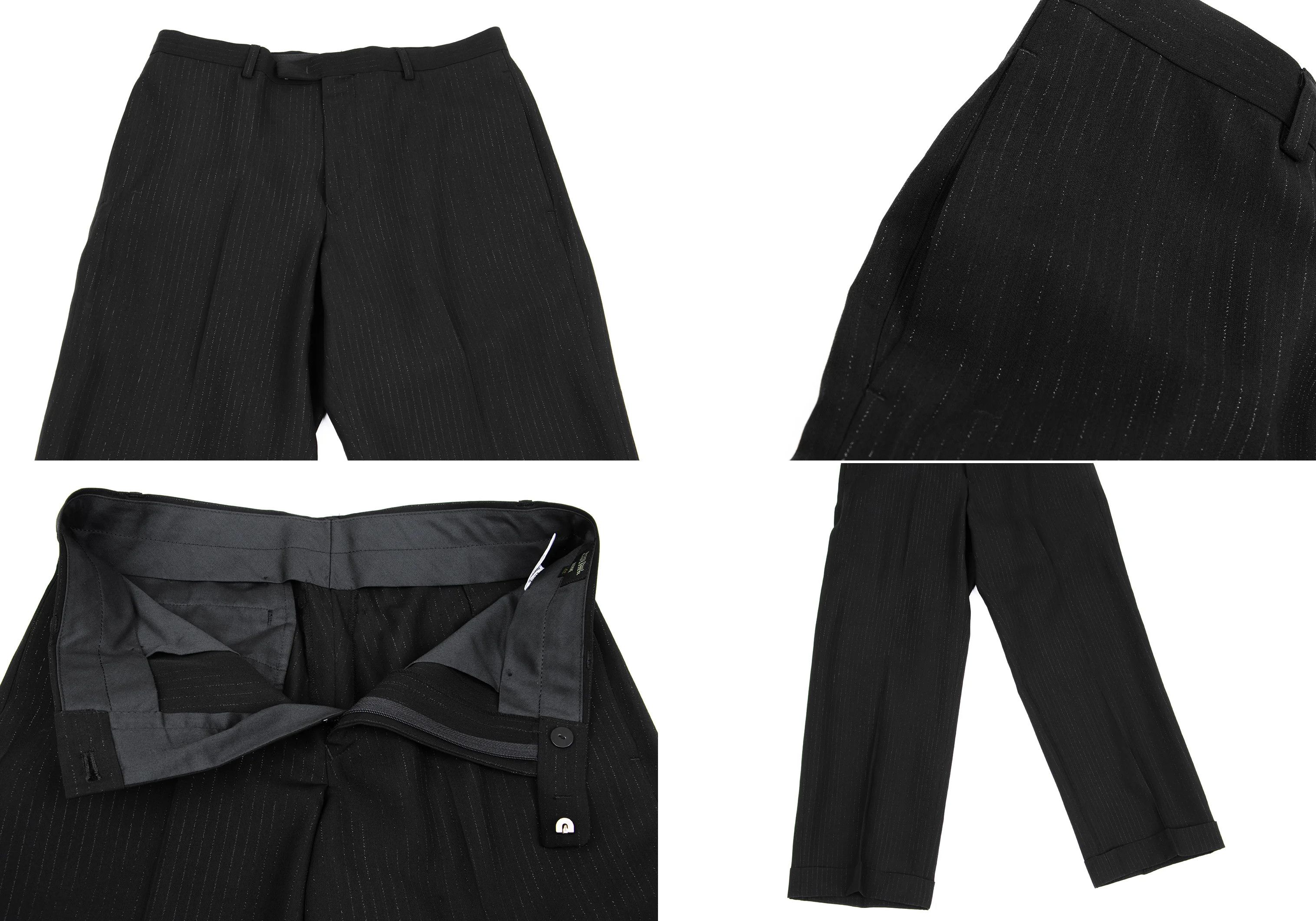 Jean Paul Gaultier Rayon Blend Lamé Stripe Setup in Black Size 48 Size US 32 / EU 48 - 12 Thumbnail