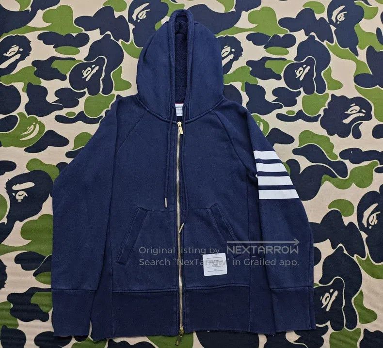 Thom Browne Thom Browne Blue and green zipper coat Size US S / EU 44-46 / 1 - 1 Thumbnail