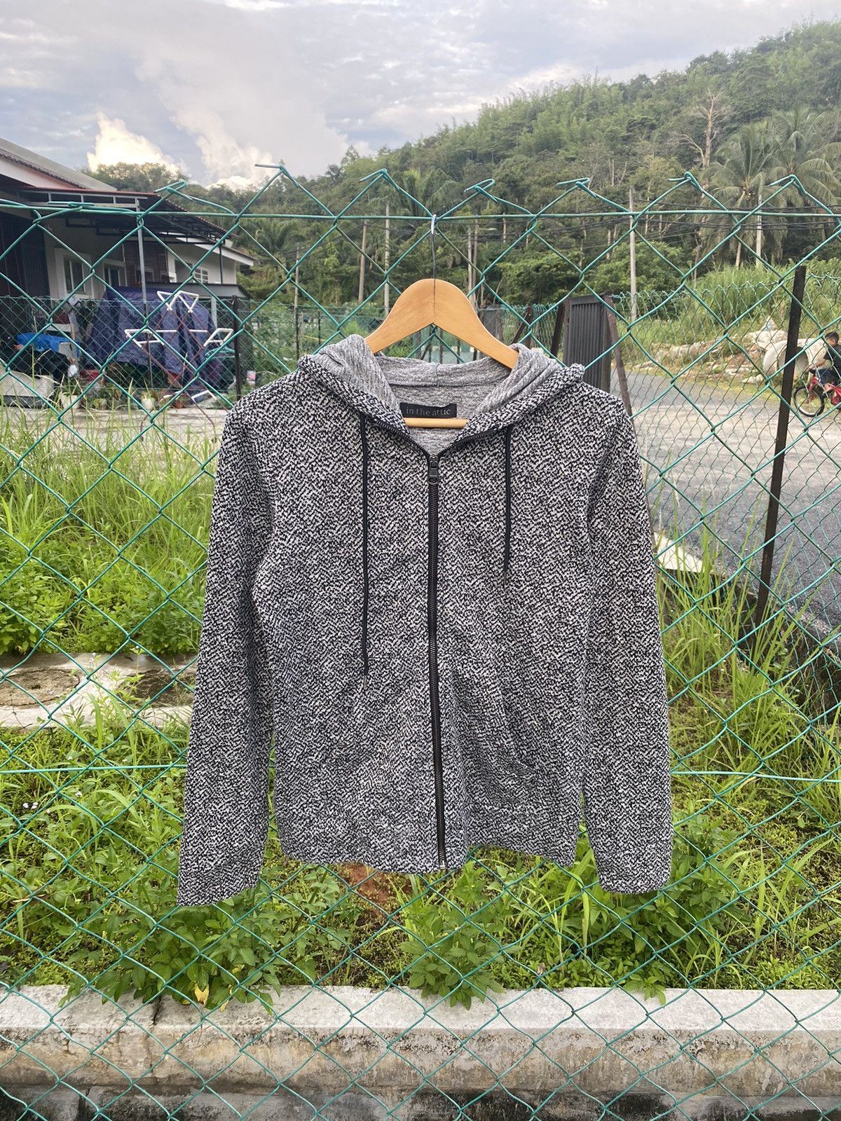 In The Attic × Japanese Brand AW In the attic twill zip up hoodies Size M / US 6-8 / IT 42-44 - 1 Thumbnail