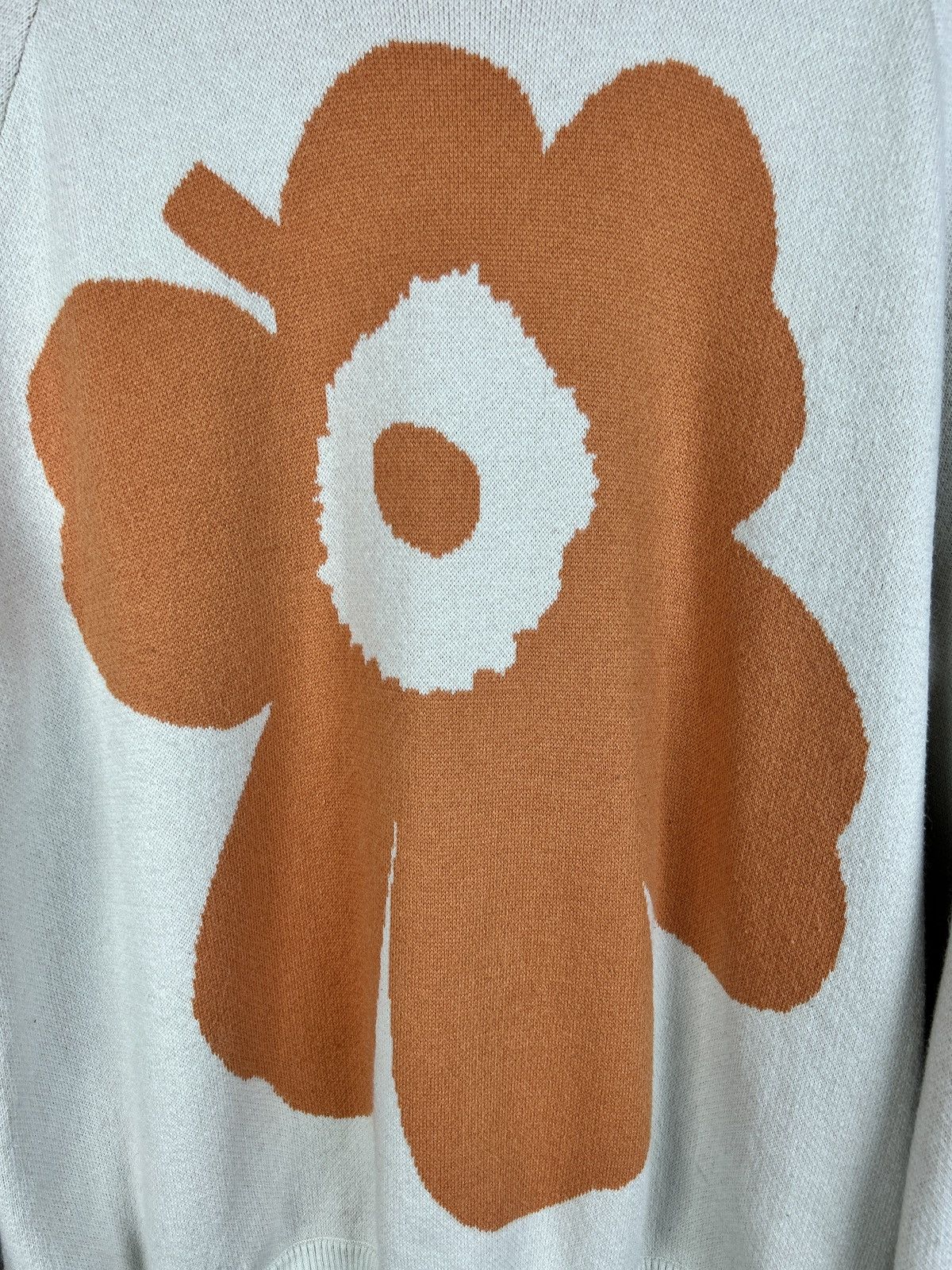 Marimekko Marimekko Unikko Flower Floral Sweater Size M Beige Size US M / EU 48-50 / 2 - 2 Thumbnail
