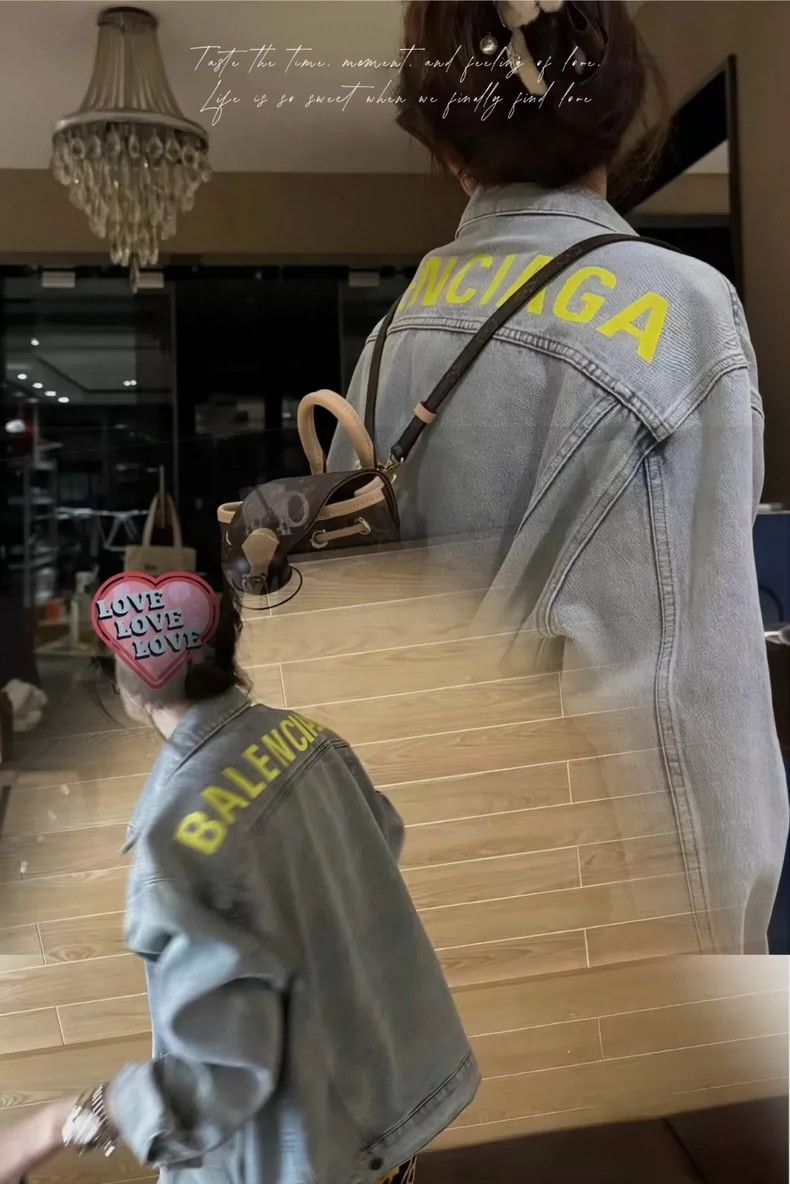 Balenciaga Balenciaga size 34 Denim jacket with embroidered yellow lo Size L / US 10 / IT 46 - 8 Thumbnail