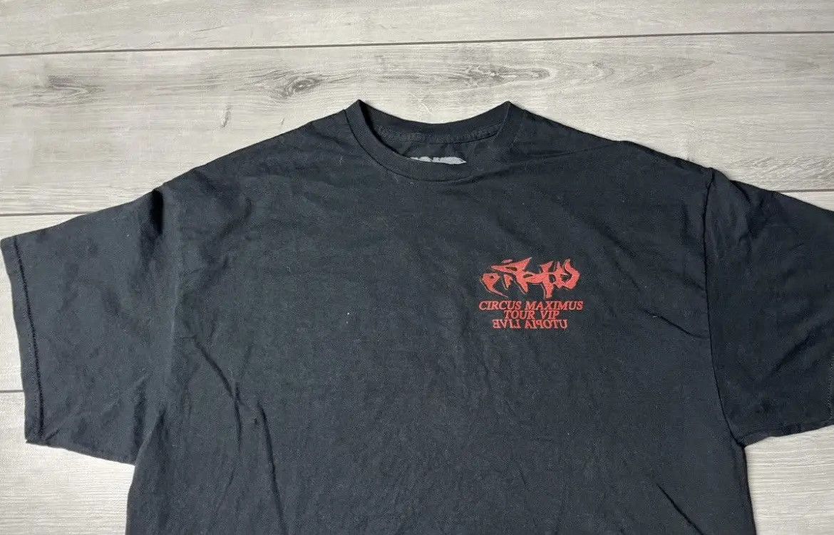 Travis Scott Travis Scott Circus Maximus Europe VIP black tee Size US XL / EU 56 / 4 - 3 Thumbnail