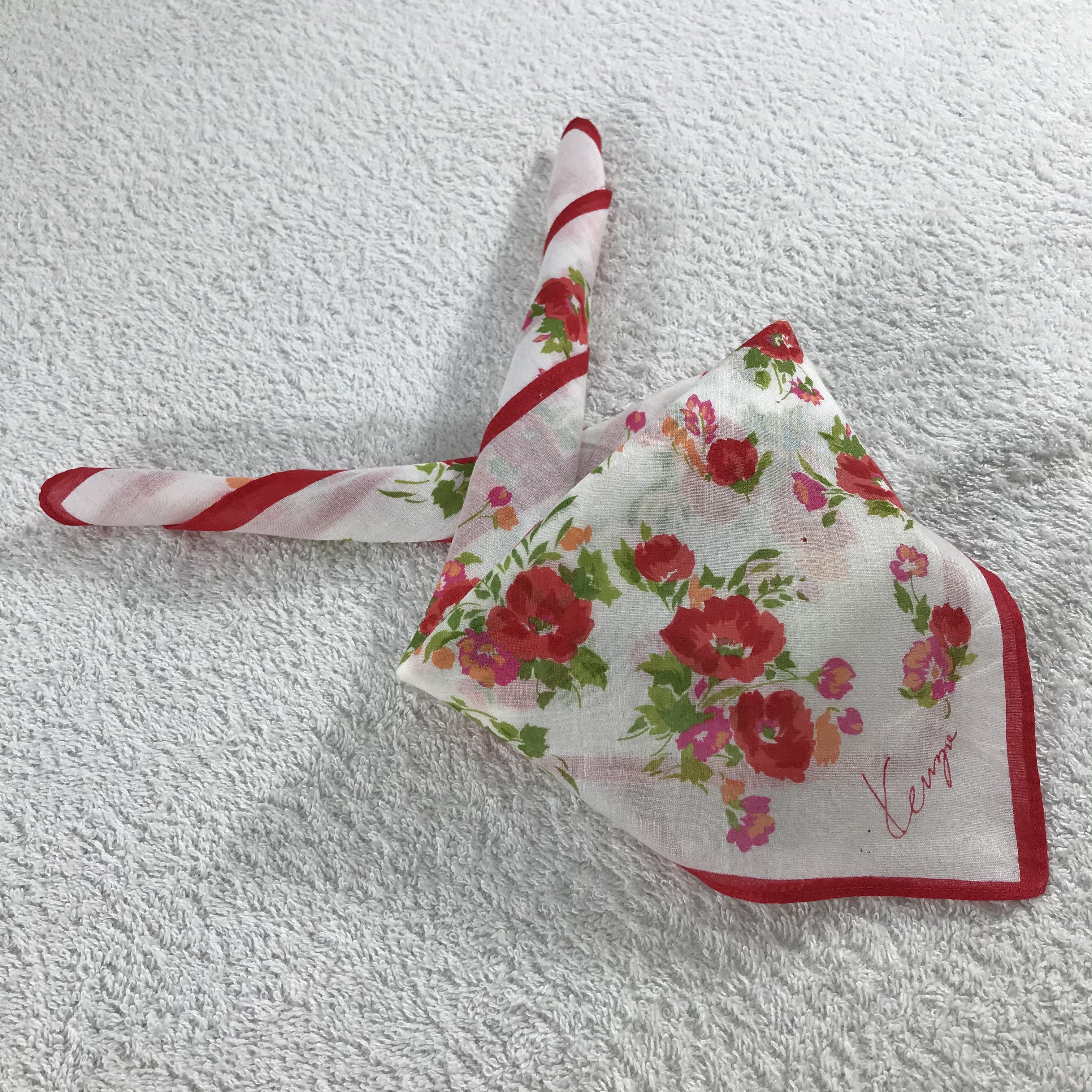 Kenzo × Vintage Kenzo Bandana / Handkerchief / Neckerchief - S235 Size ONE SIZE - 4 Thumbnail