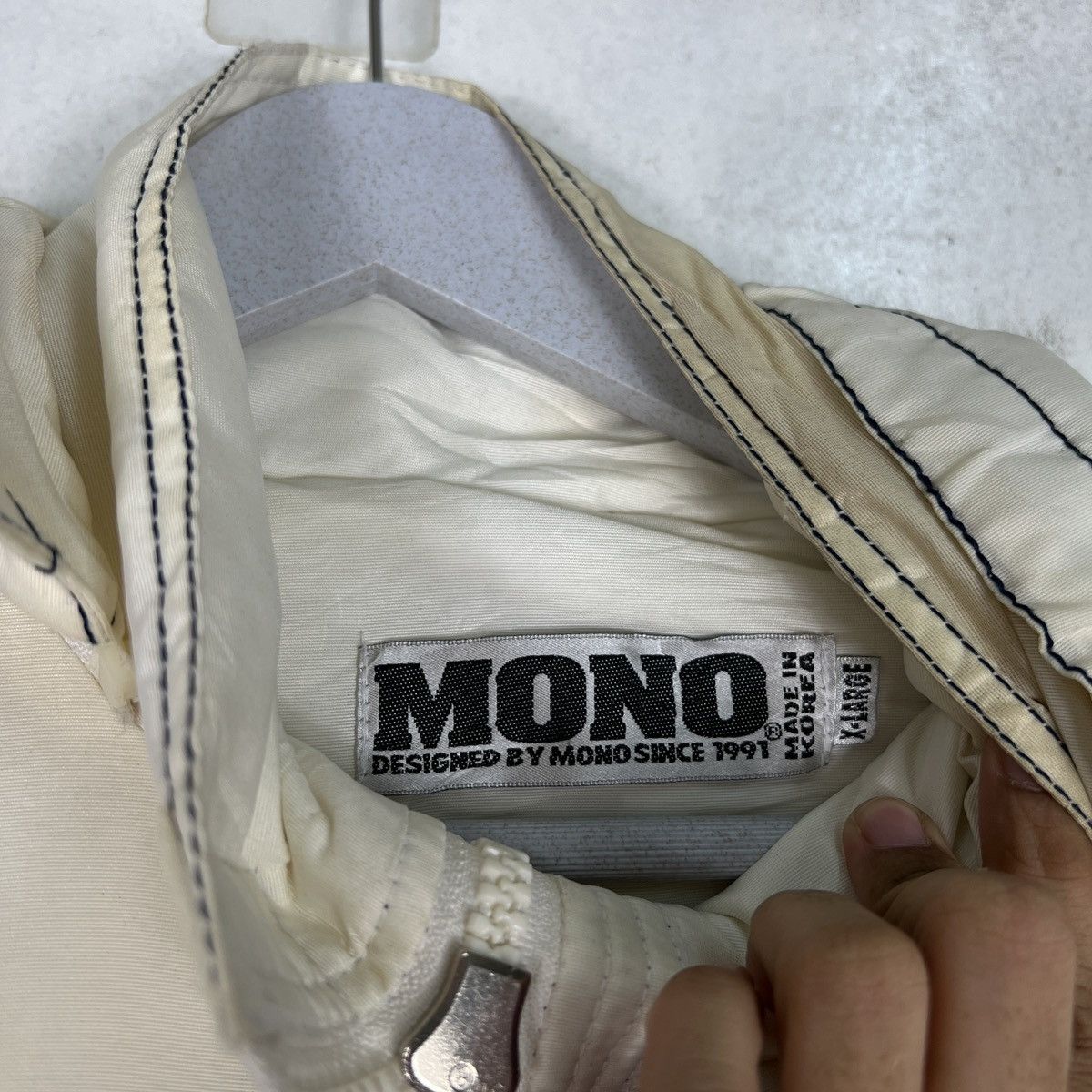 Japanese Brand 🔥 MONO SPORTS INSULATION EMBROIDERY BIG LOGO JACKET Size US XL / EU 56 / 4 - 13 Thumbnail