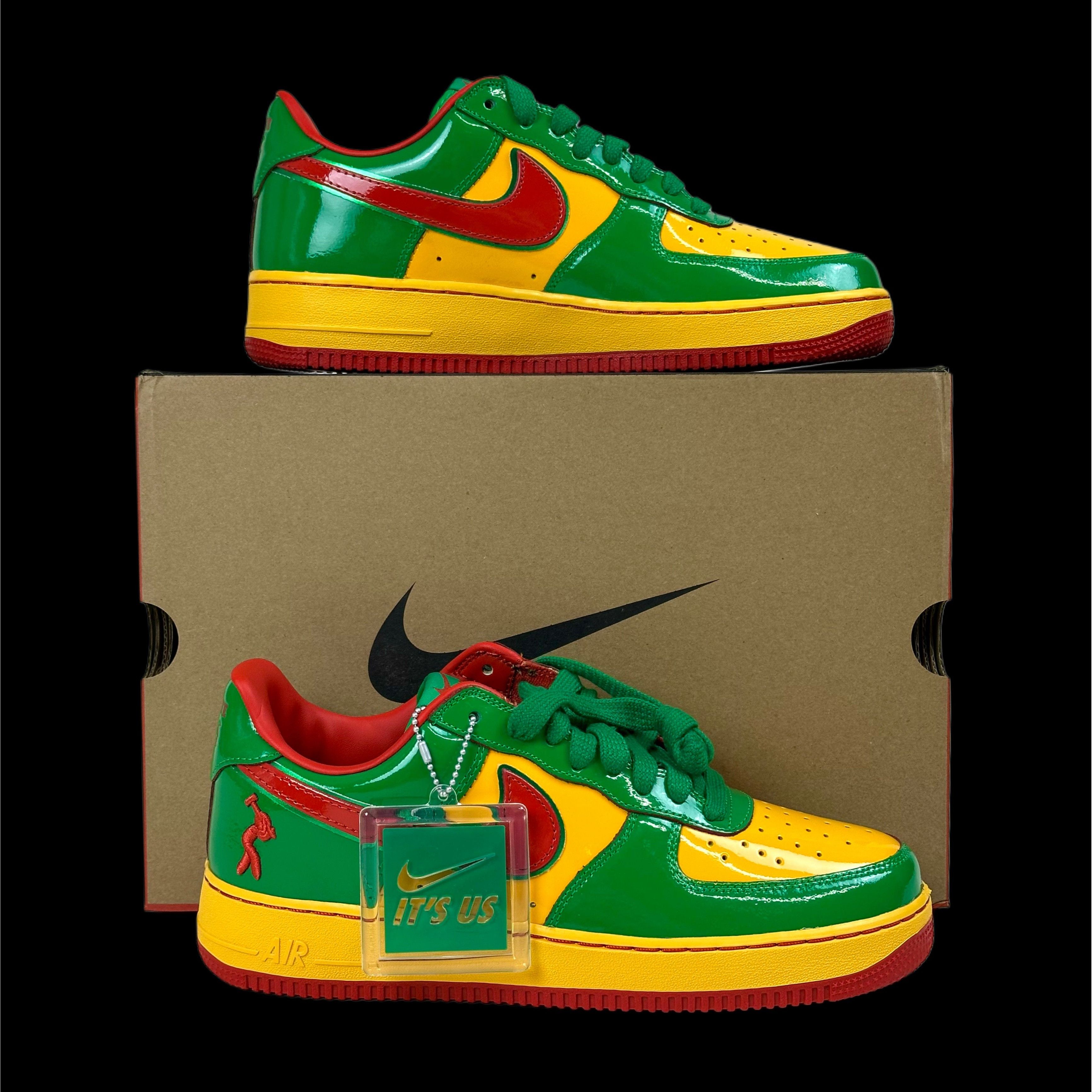 Lil Yachty × Nike 2025 lil yachty // nike air force 1 rasta lucky green bape Size US 9.5 / EU 42-43 - 2 Thumbnail