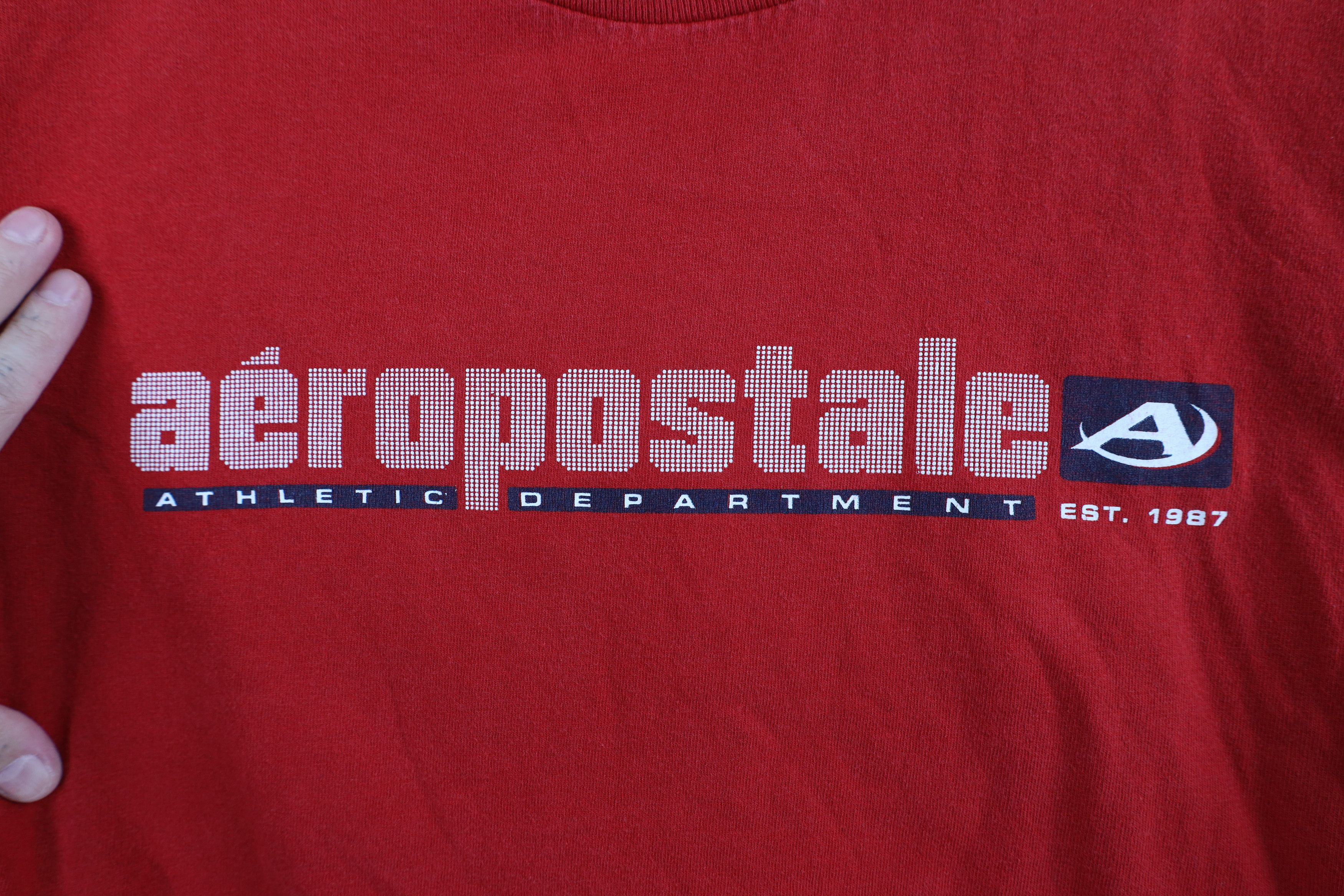 Aeropostale Vintage 90s Y2K Aeropostale Spell Short Sleeve T-Shirt Red Size US M / EU 48-50 / 2 - 4 Thumbnail