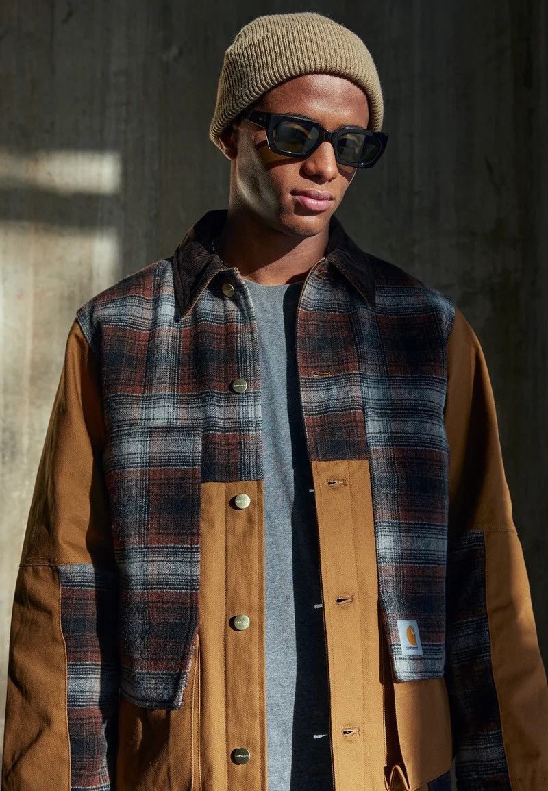 Carhartt × Vintage CARHARTT HIGHLAND JACKET DENIM WOOL AMERICAN STYLE Size US S / EU 44-46 / 1 - 3 Thumbnail