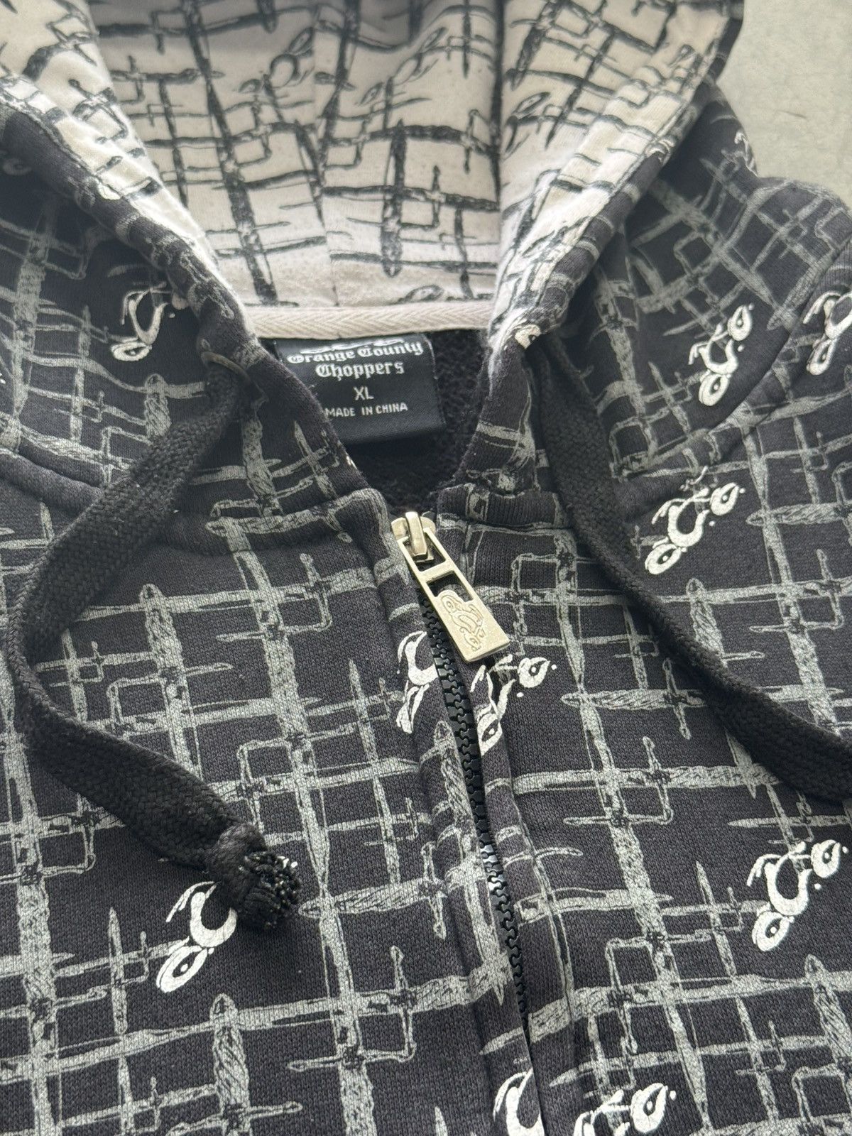 West Coast Choppers Vintage Y2K Orange County Choppers Zip Up Sweatshirt Size US XL / EU 56 / 4 - 10 Thumbnail