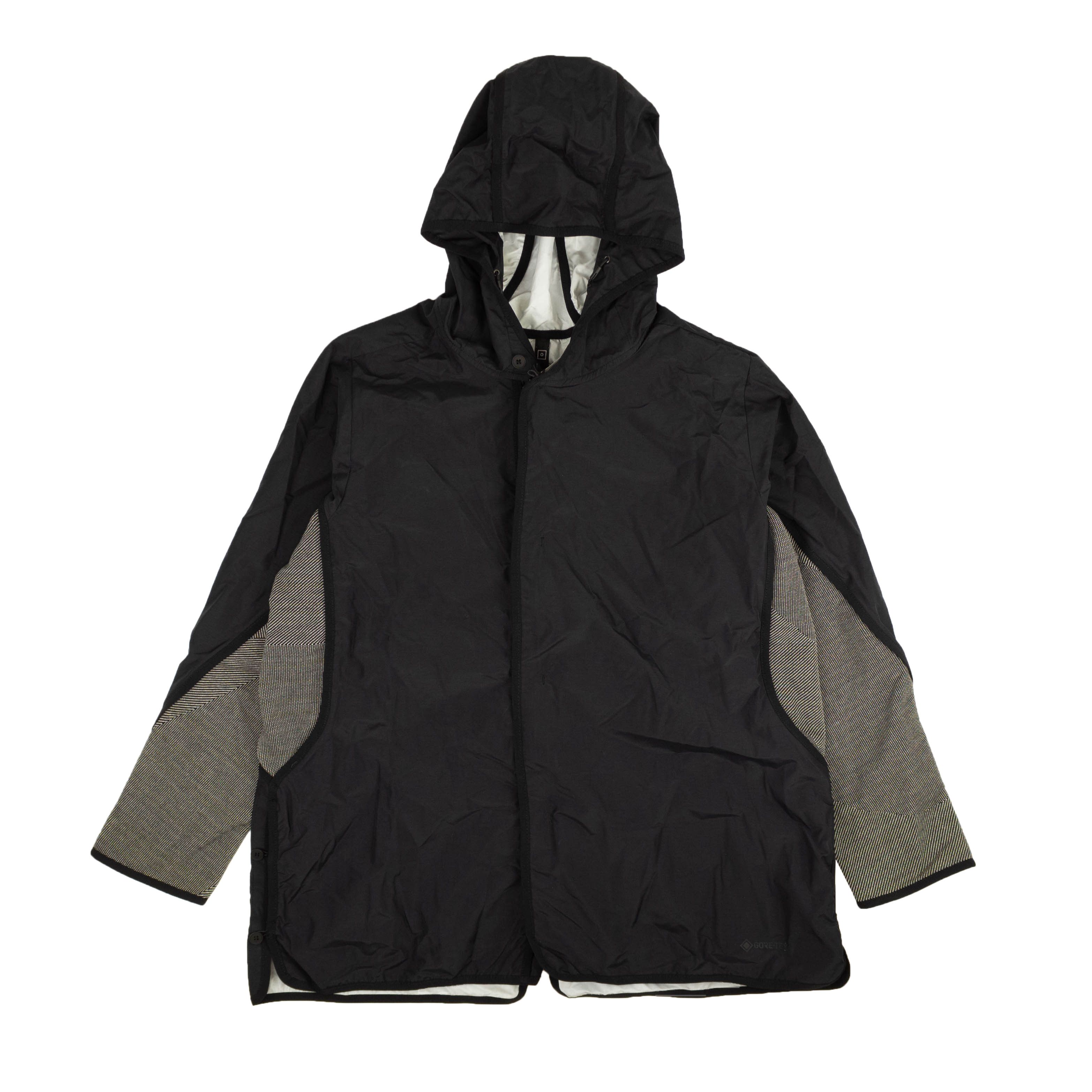 image of Byborre Black Hooded Hg5 Knit Sides Jacket Size M, Men's