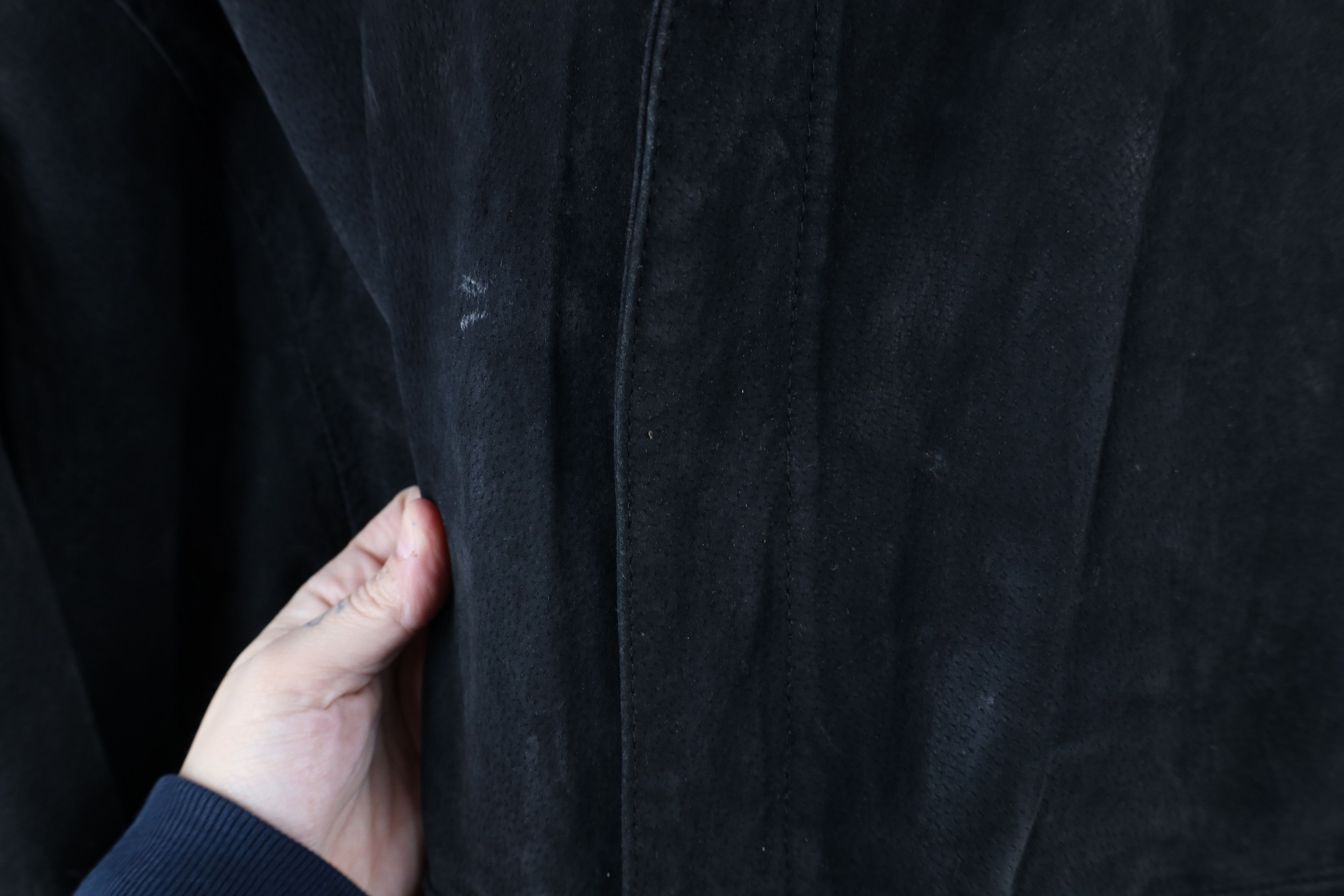 Vintage Vintage 90s Streetwear Leather Flight Bomber Jacket Black Size US M / EU 48-50 / 2 - 4 Thumbnail