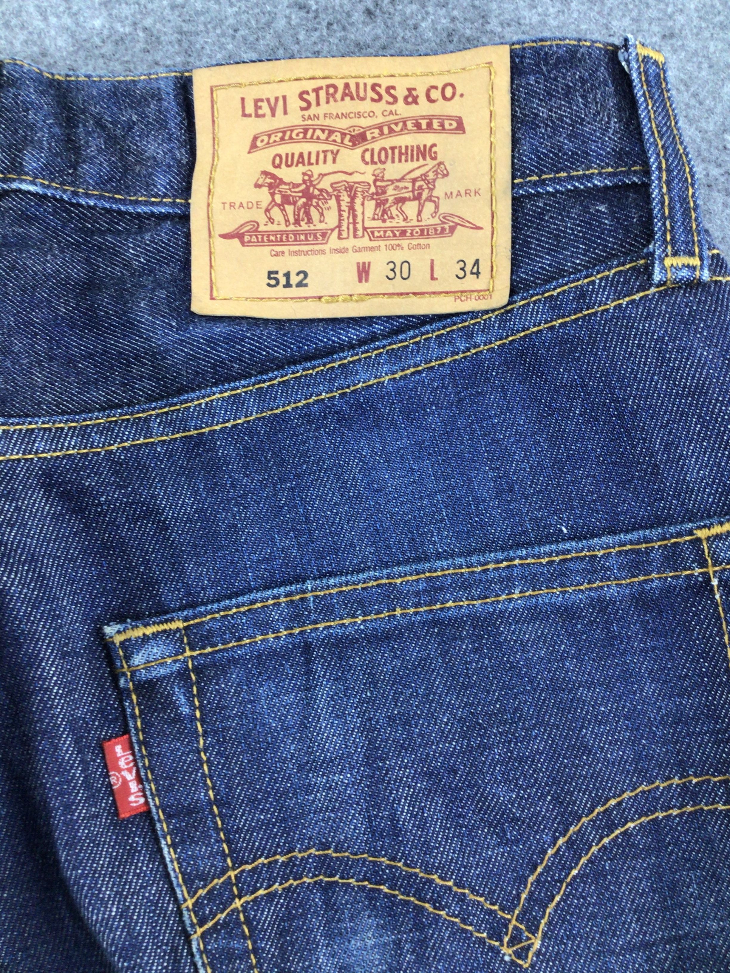 Levi's Vintage 90s Levi's 512 Jeans Blue Wash Denim KJ09 Size US 30 / EU 46 - 5 Thumbnail