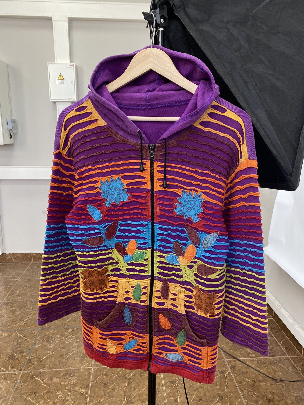 ☮️ 🍄 LSD Asymmetry Hippie Peace Art Hoodie rare kapital Y2K