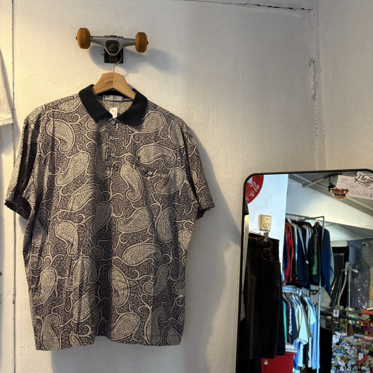 Yves Saint Laurent Yves Saint Laurent Paisley Polo Shirt Size US S / EU 44-46 / 1 - 1 Thumbnail