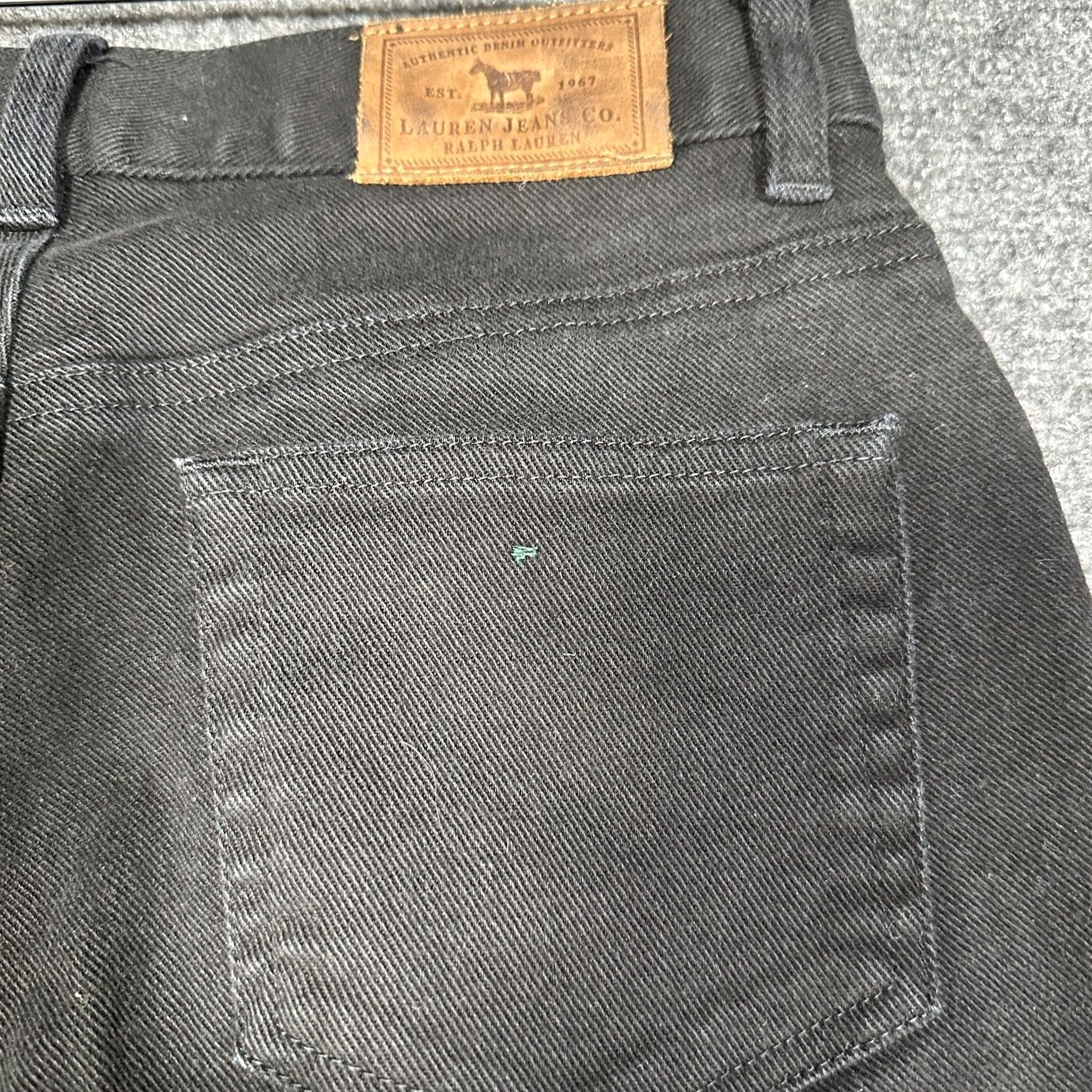 Ralph Lauren Lauren Jeans Co Ralph Lauren Womens Jeans 4P Cotton Stretch Straight Leg Pockets Logo Black 27W Regular Petite Men/Women: Women Size 27" / US 4 / IT 40 - 8 Thumbnail