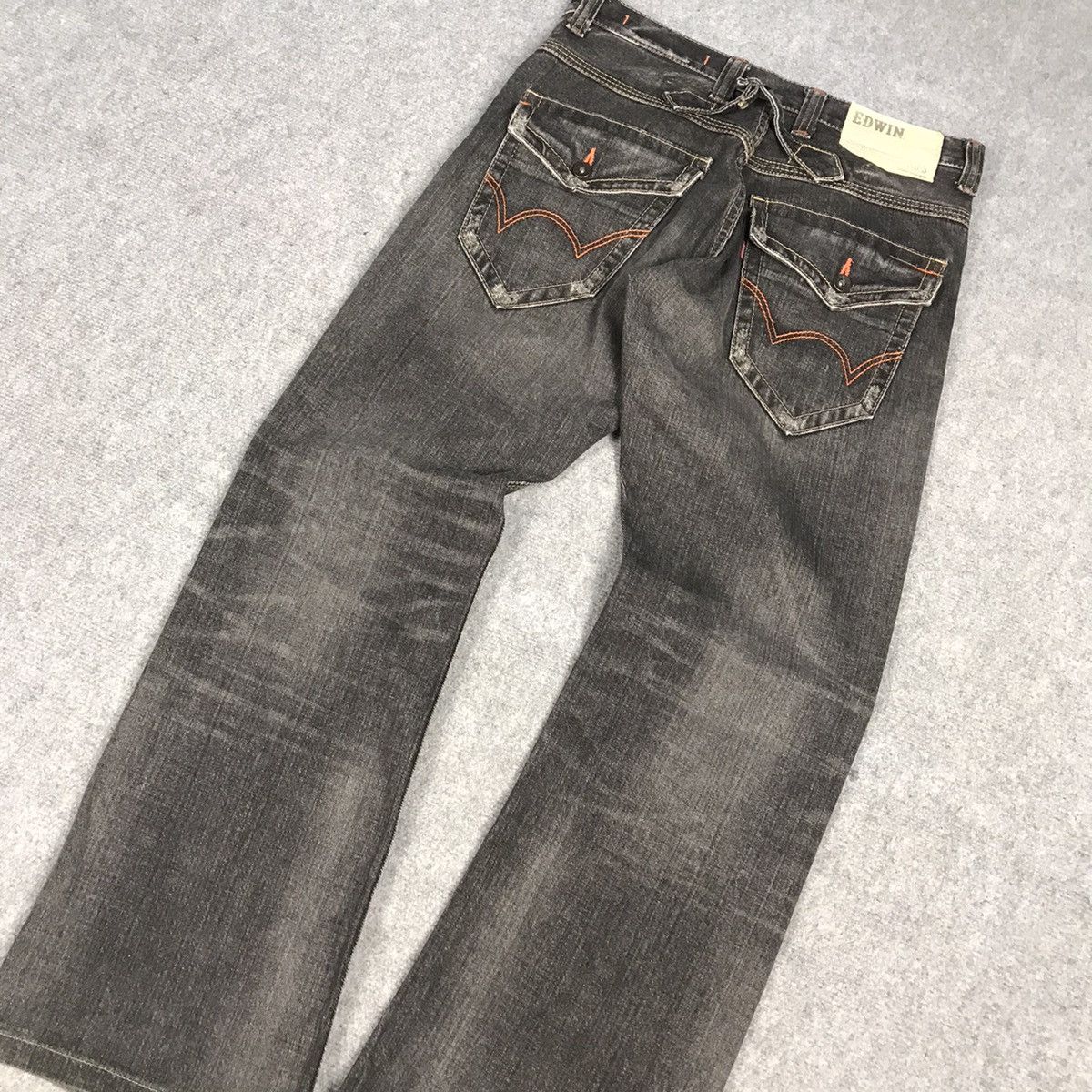 If Six Was Nine × Japanese Brand × Le Grande Bleu (L.G.B.) FLARE EDWIN JAPAN BLACK FADED DENIM BOOT CUT PANTS Size US 30 / EU 46 - 9 Thumbnail