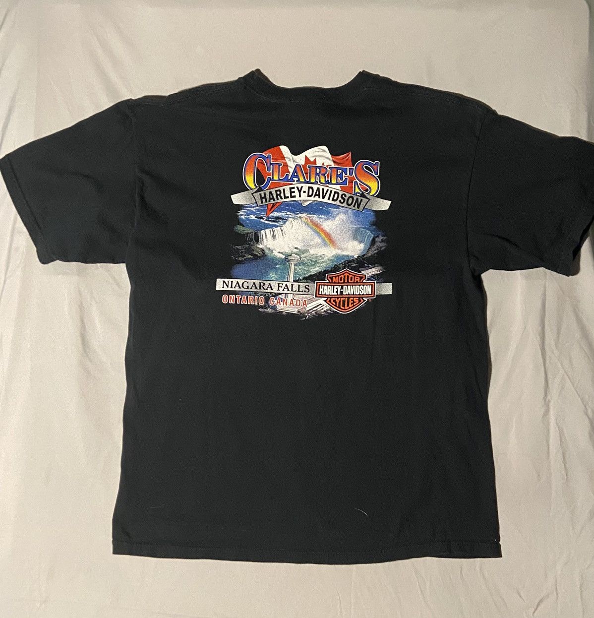 Harley Davidson Vintage Y2K Harley Davidson Flame Eagle T Shirt Size US L / EU 52-54 / 3 - 3 Thumbnail