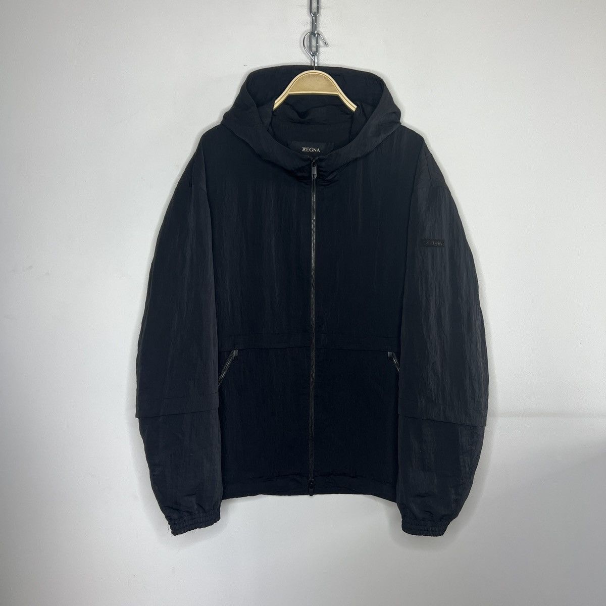 Ermenegildo Zegna Ermenegildo Zegna Light Nylon Black Jacket Windbreaker Size US XXL / EU 58 / 5 - 1 Thumbnail