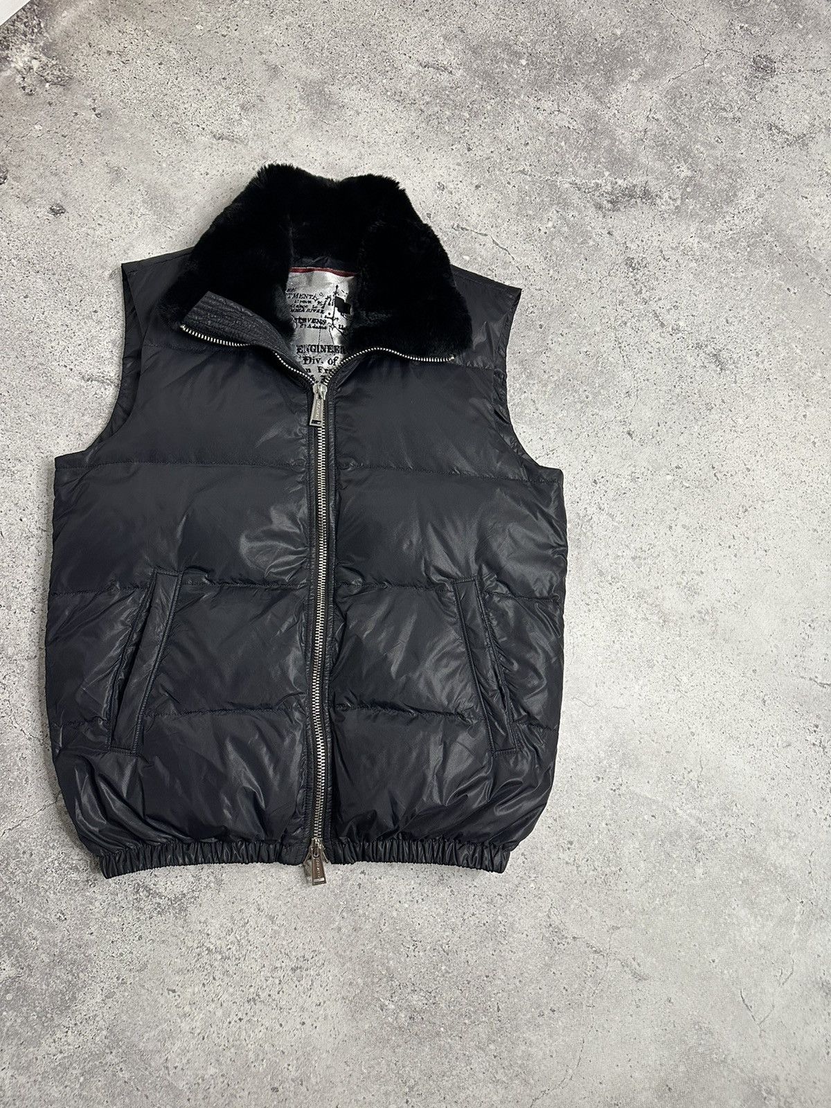 Dsquared2 Dsquared2 FW11 Down Puffer Vest Rabbit Fur On The Collar Size L / US 10 / IT 46 - 2 Thumbnail