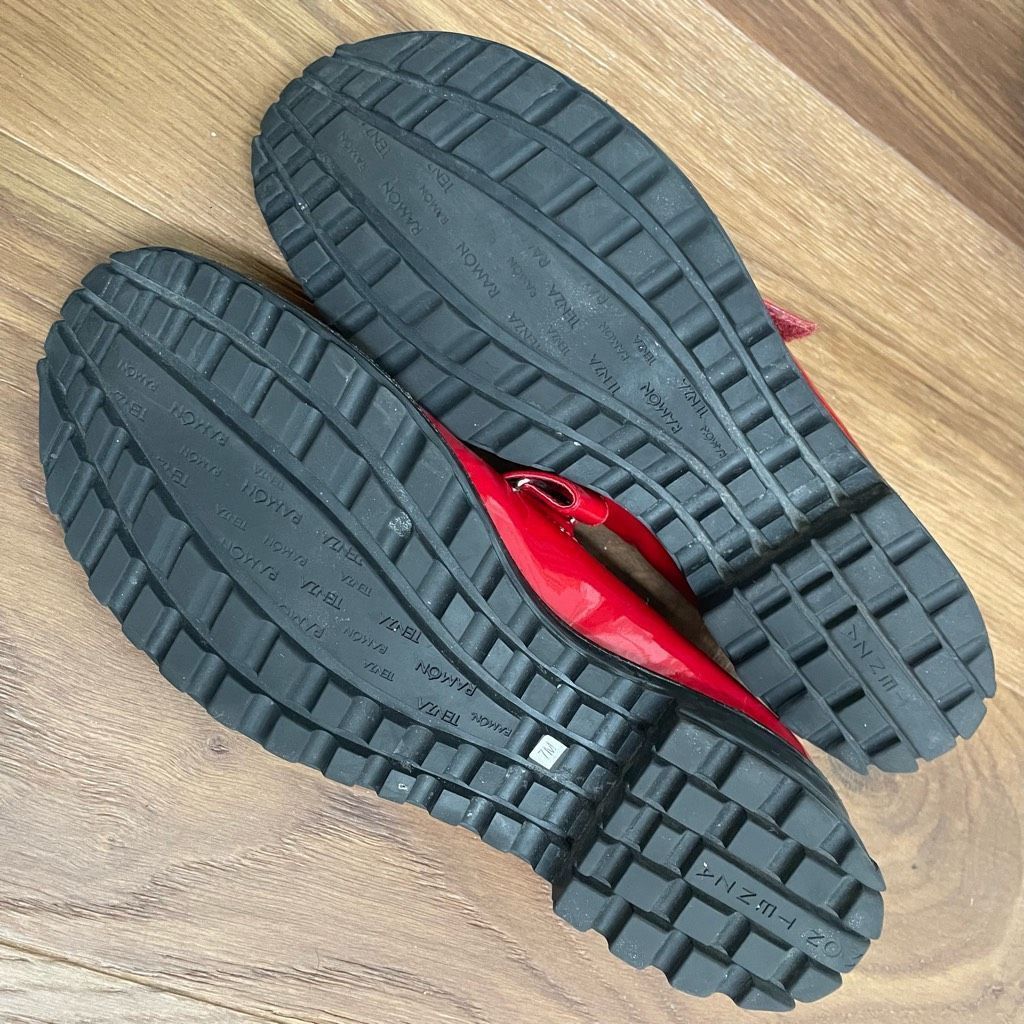 Other Ramon Tenza Red Patent Leather Mary Jane Lug Sole $250 7 Size US 7 / IT 37 - 8 Thumbnail