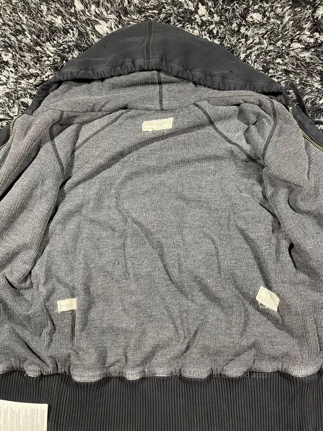 Greg Lauren greg lauren black destroyed zip front hoodie. Size US S / EU 44-46 / 1 - 7 Thumbnail