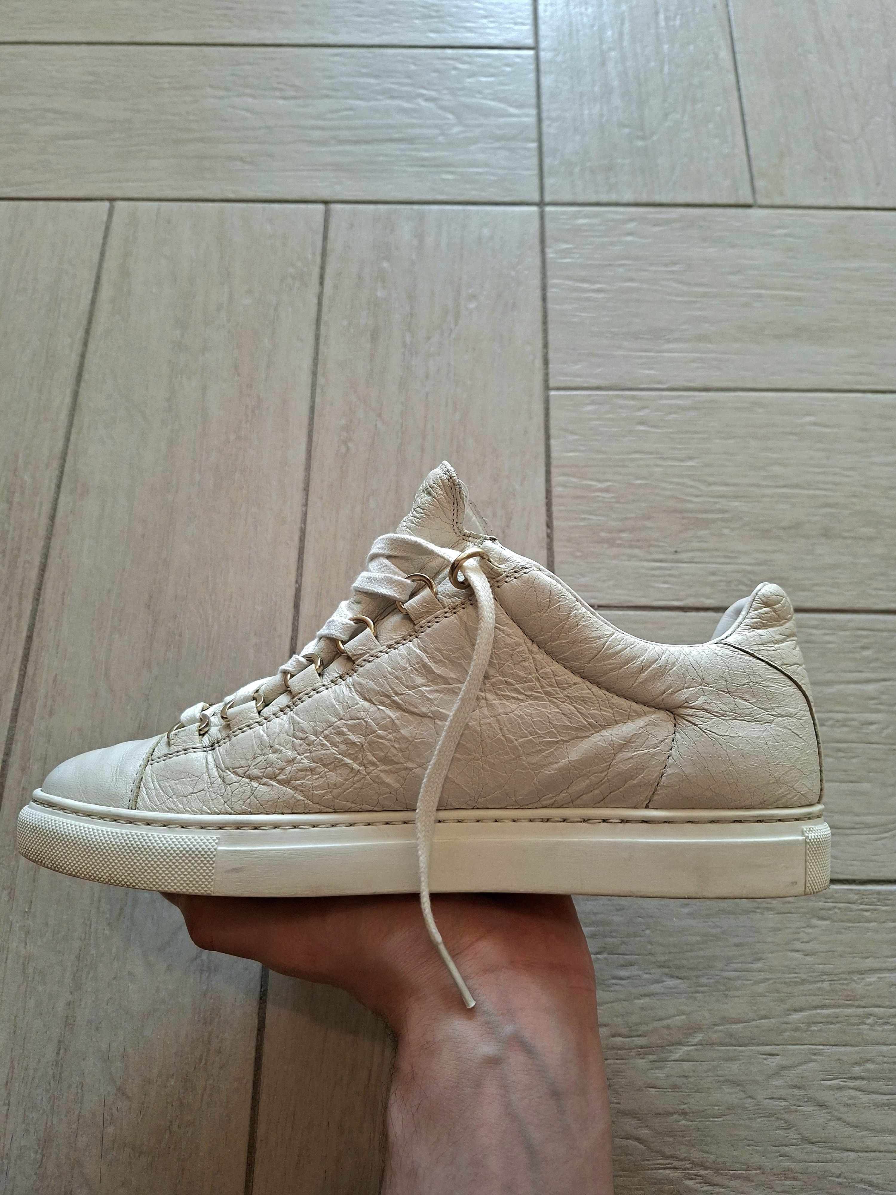 Balenciaga White and Gold Balenciaga Arenas Size US 9 / IT 39 - 15 Thumbnail