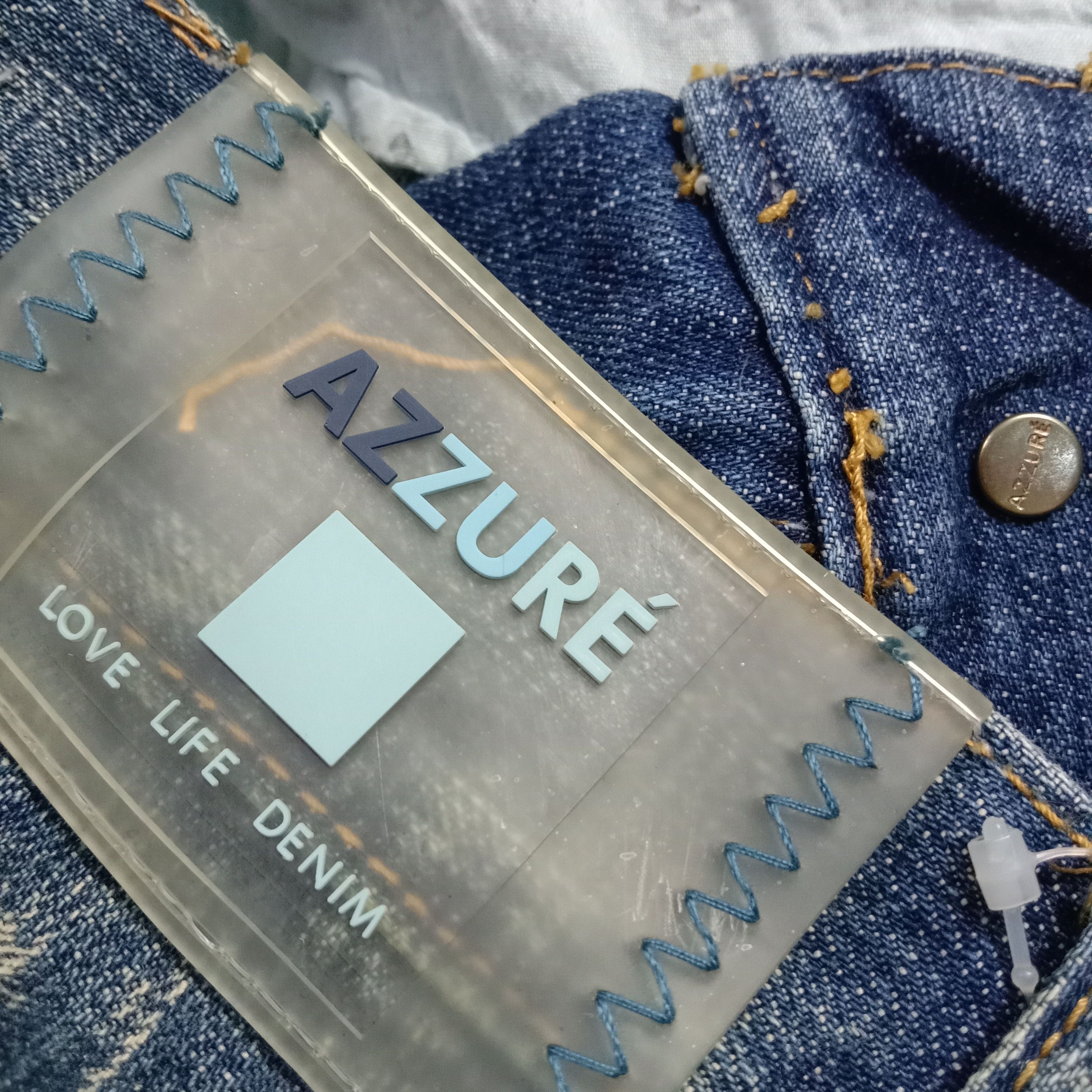 Japanese Brand Y2K Azzure Perfect Fit Disstressed Denim Size US 36 / EU 52 - 7 Thumbnail