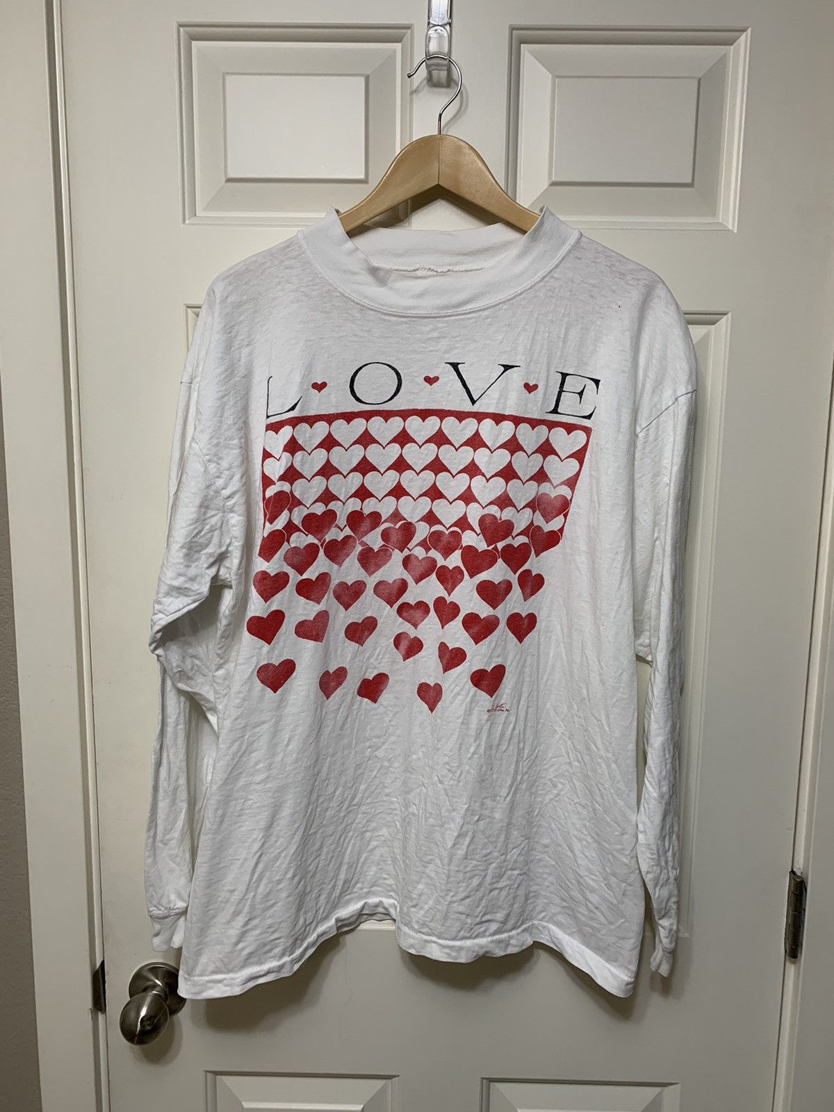 image of Vintage 94 Love Longsleeve in White, Men's (Size XL)